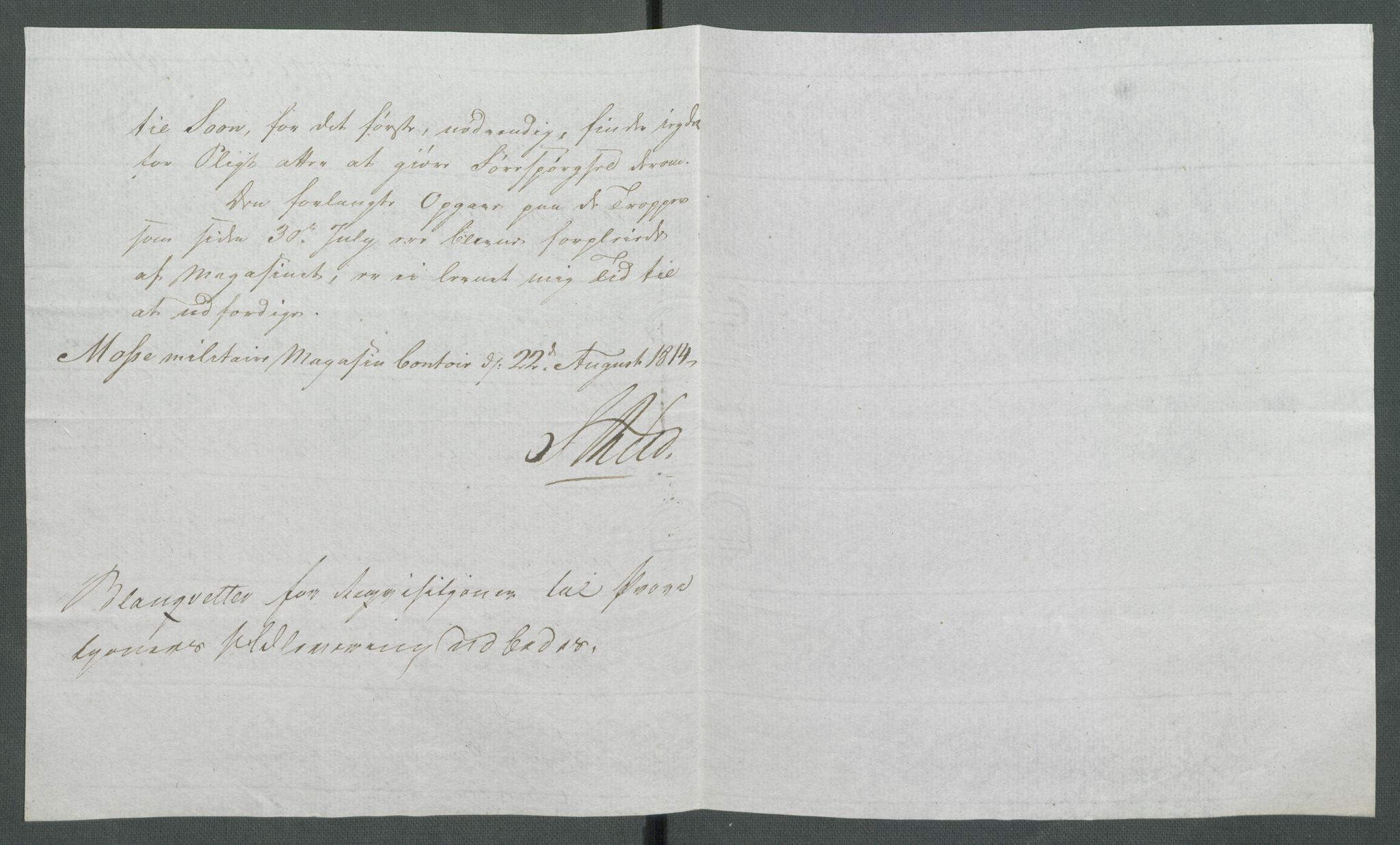 Forskjellige samlinger, Historisk-kronologisk samling, AV/RA-EA-4029/G/Ga/L0009A: Historisk-kronologisk samling. Dokumenter fra januar og ut september 1814. , 1814, p. 296