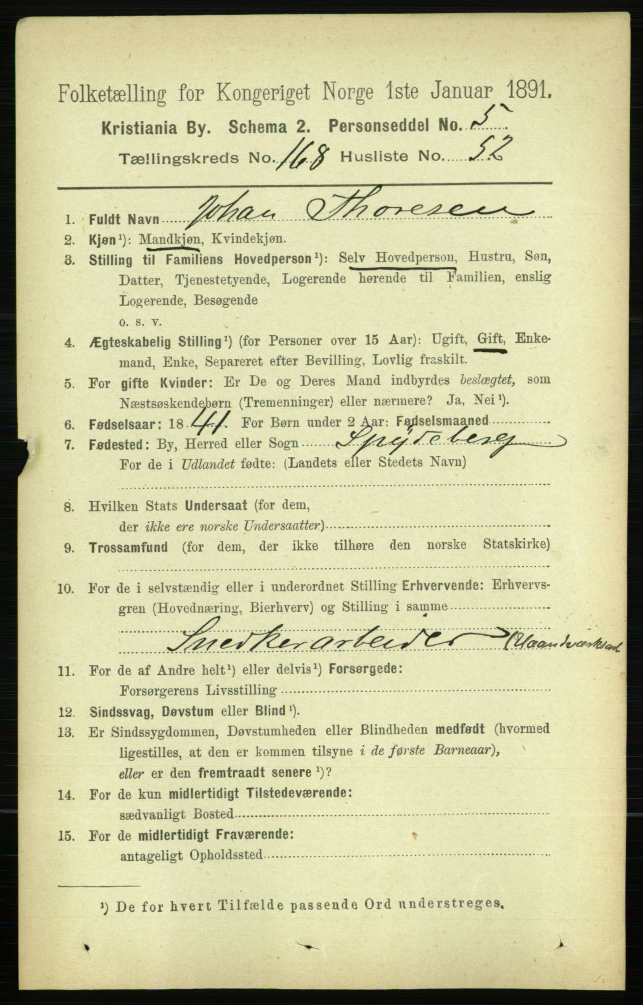 RA, 1891 census for 0301 Kristiania, 1891, p. 98735