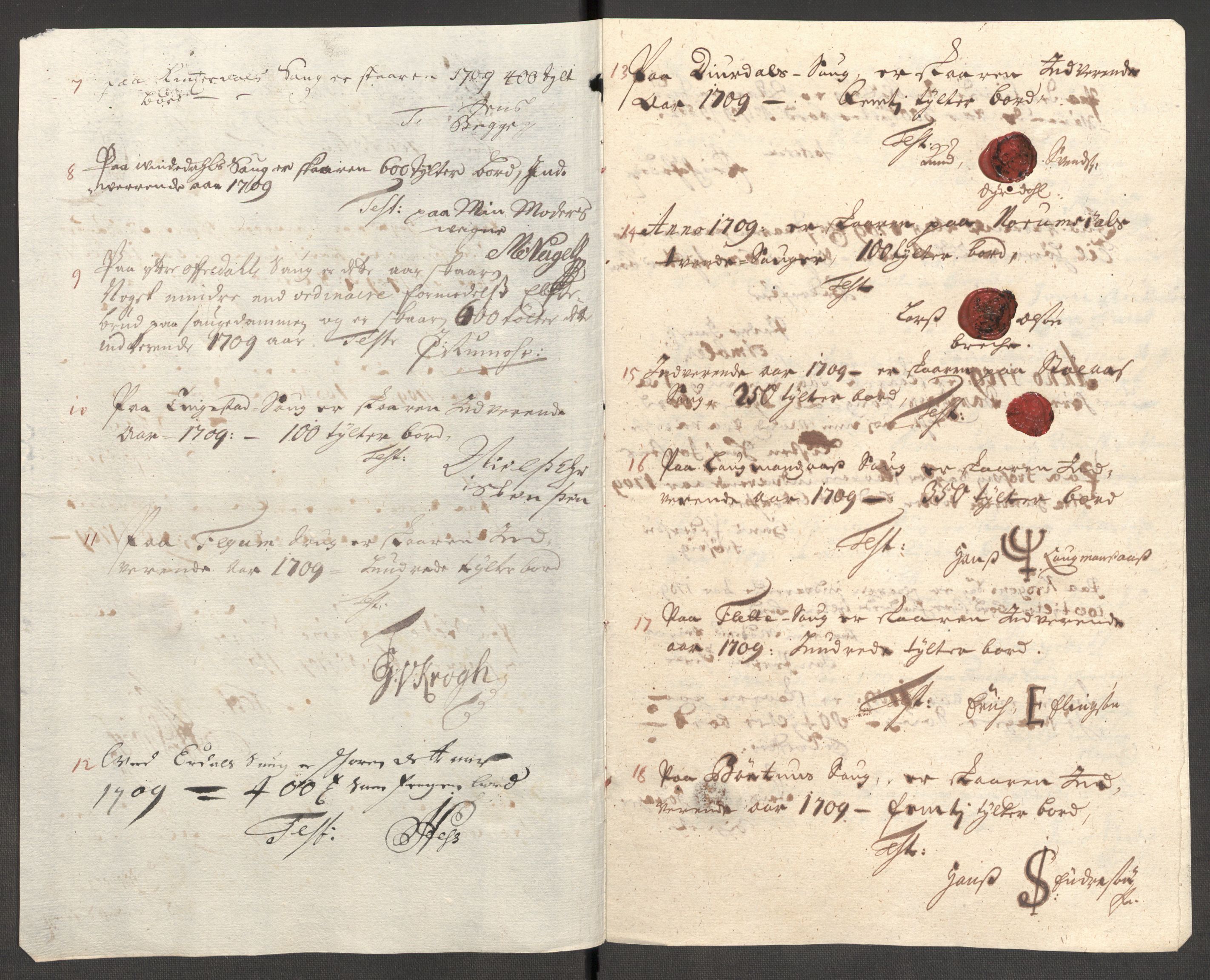 Rentekammeret inntil 1814, Reviderte regnskaper, Fogderegnskap, AV/RA-EA-4092/R52/L3316: Fogderegnskap Sogn, 1709-1710, p. 135