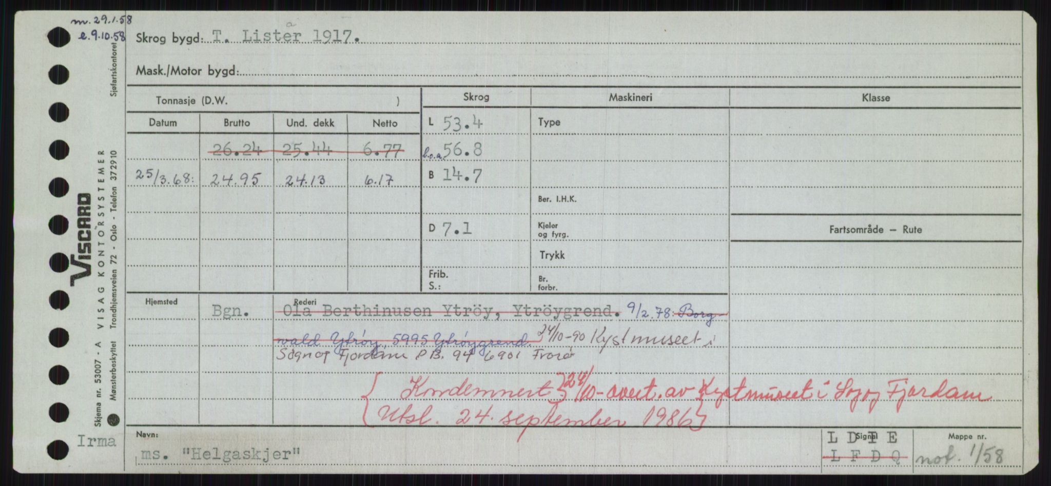 Sjøfartsdirektoratet med forløpere, Skipsmålingen, AV/RA-S-1627/H/Ha/L0002/0002: Fartøy, Eik-Hill / Fartøy, G-Hill, p. 787