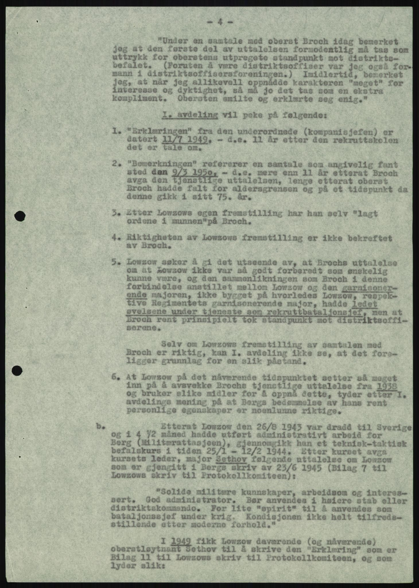 Forsvaret, Forsvarets krigshistoriske avdeling, AV/RA-RAFA-2017/Y/Yb/L0056: II-C-11-136-139  -  1. Divisjon, 1940-1957, p. 693