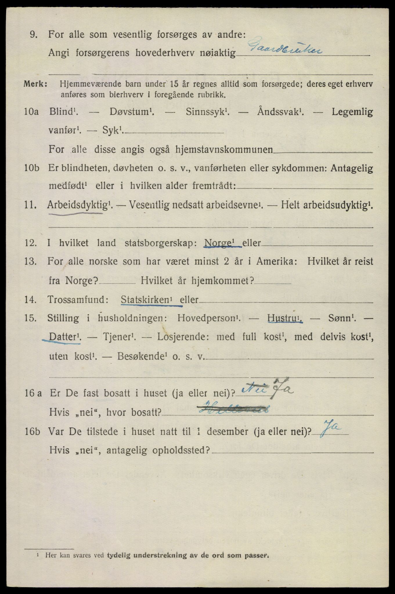 SAKO, 1920 census for Hedrum, 1920, p. 11034