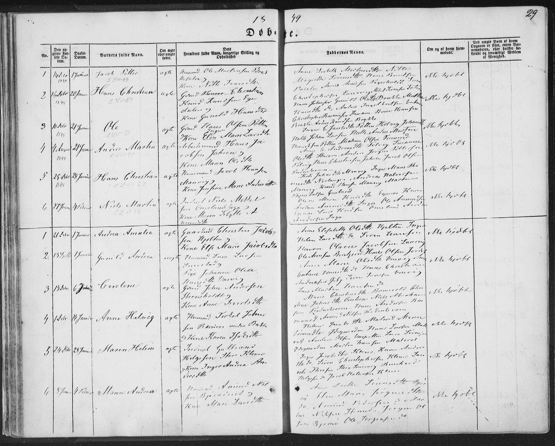 Brunlanes kirkebøker, SAKO/A-342/F/Fa/L0004: Parish register (official) no. I 4, 1846-1862, p. 29