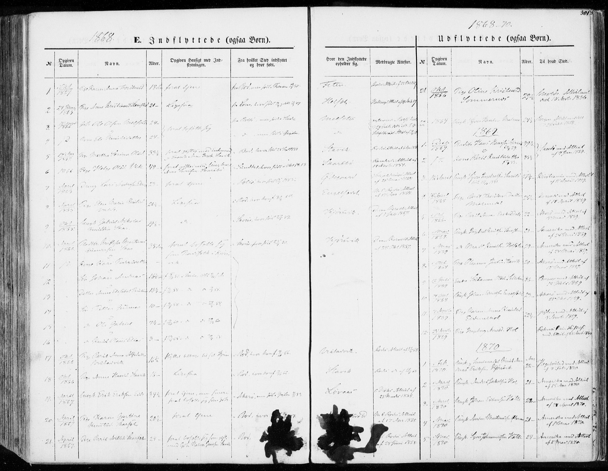 Ministerialprotokoller, klokkerbøker og fødselsregistre - Møre og Romsdal, SAT/A-1454/565/L0748: Parish register (official) no. 565A02, 1845-1872, p. 301