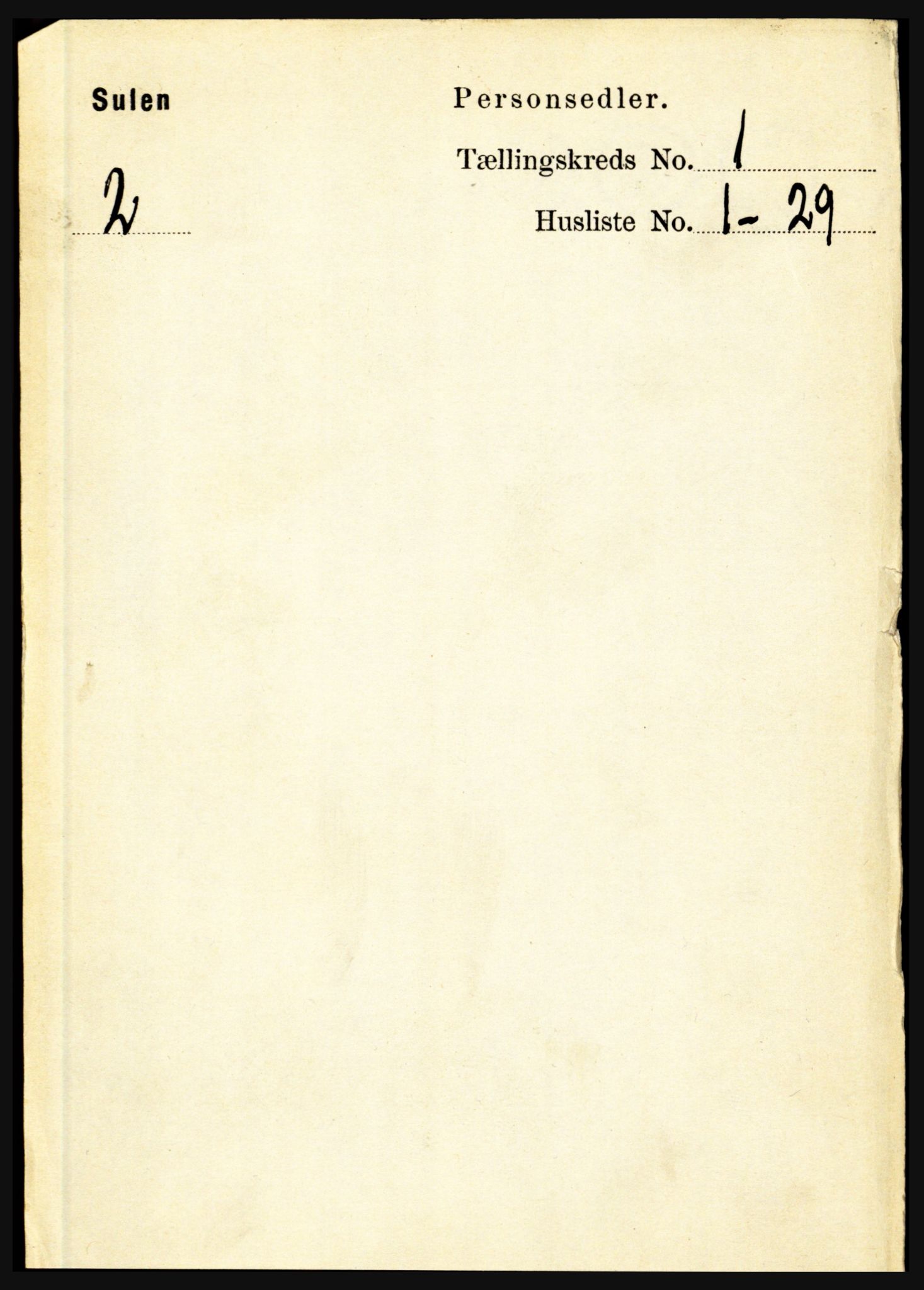 RA, 1891 census for 1412 Solund, 1891, p. 97