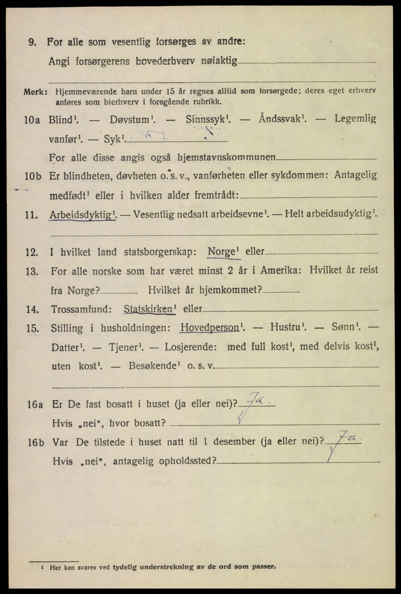 SAK, 1920 census for Spind, 1920, p. 2192