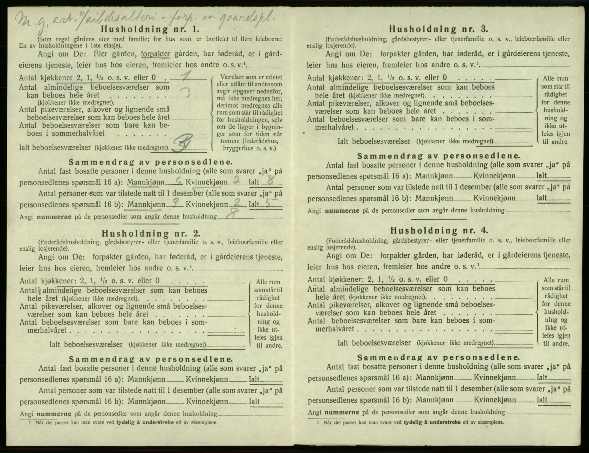 SAB, 1920 census for Sveio, 1920, p. 118