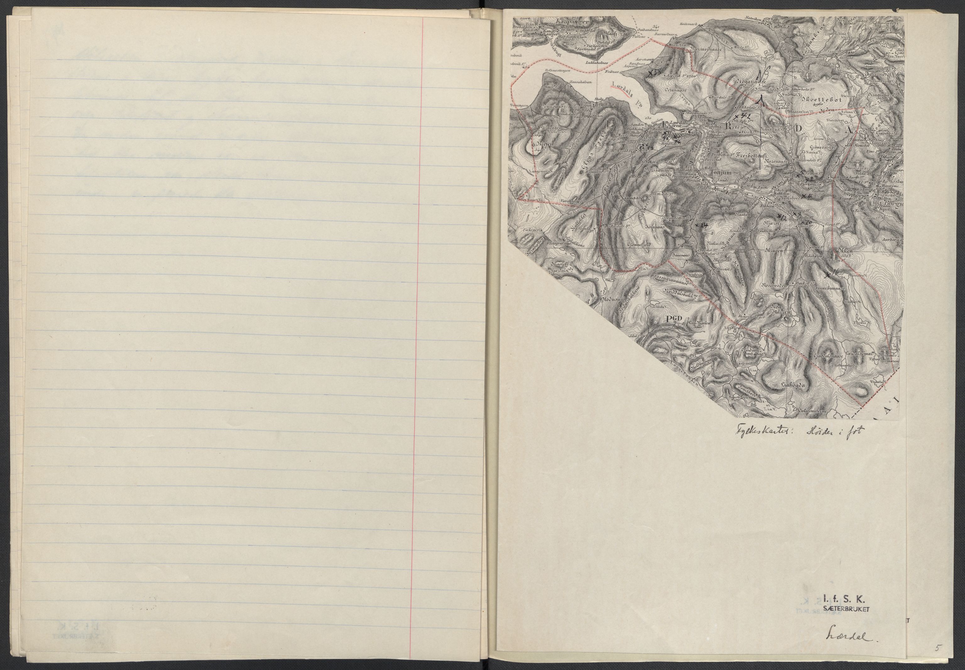 Instituttet for sammenlignende kulturforskning, AV/RA-PA-0424/F/Fc/L0011/0001: Eske B11: / Sogn og Fjordane (perm XXVIII), 1934-1935