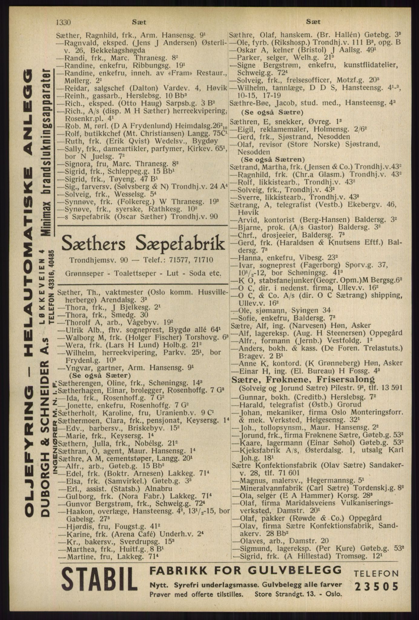 Kristiania/Oslo adressebok, PUBL/-, 1934, p. 1330