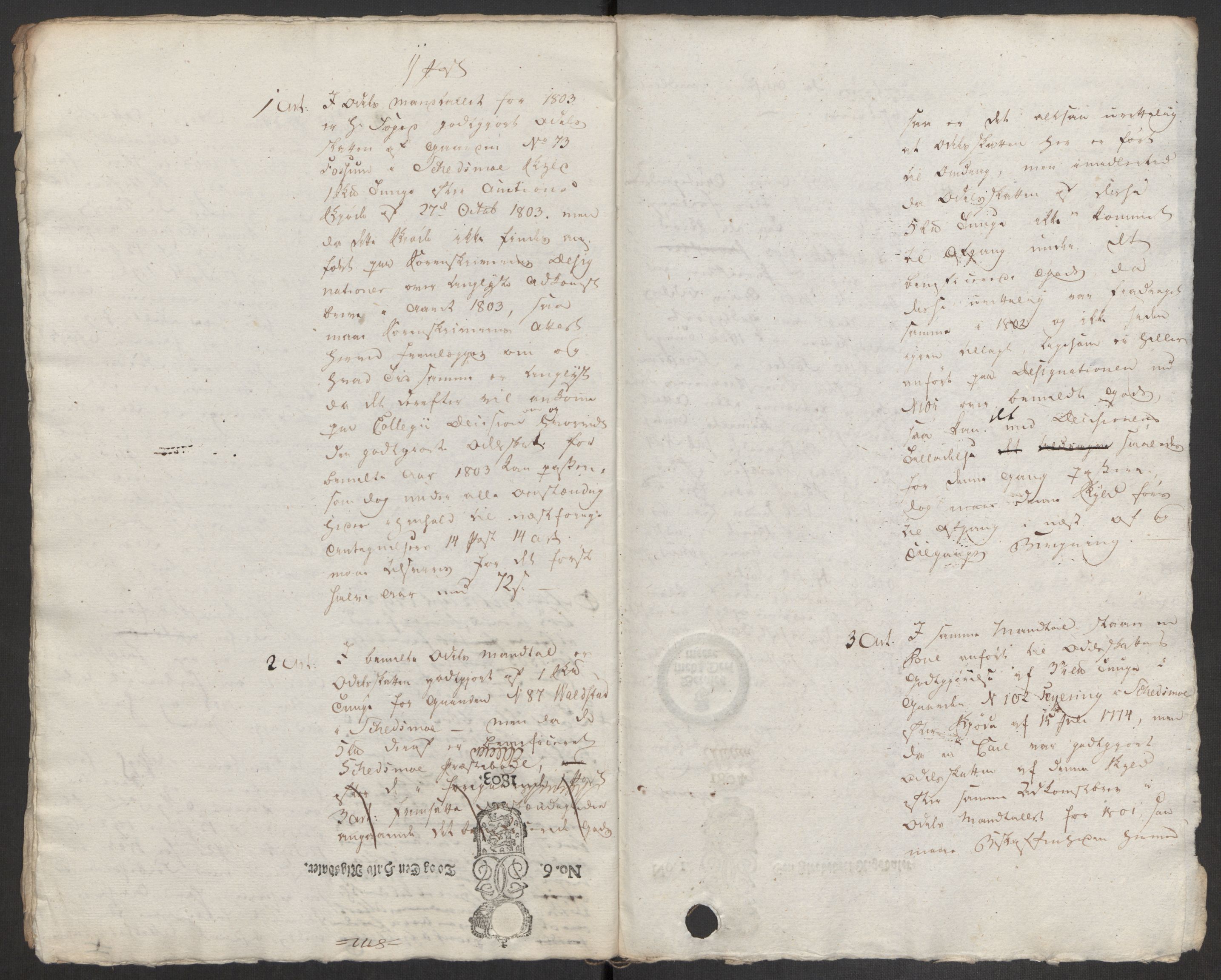 Rentekammeret inntil 1814, Reviderte regnskaper, Fogderegnskap, AV/RA-EA-4092/R11/L0679: Fogderegnskap Nedre Romerike, 1803, p. 628
