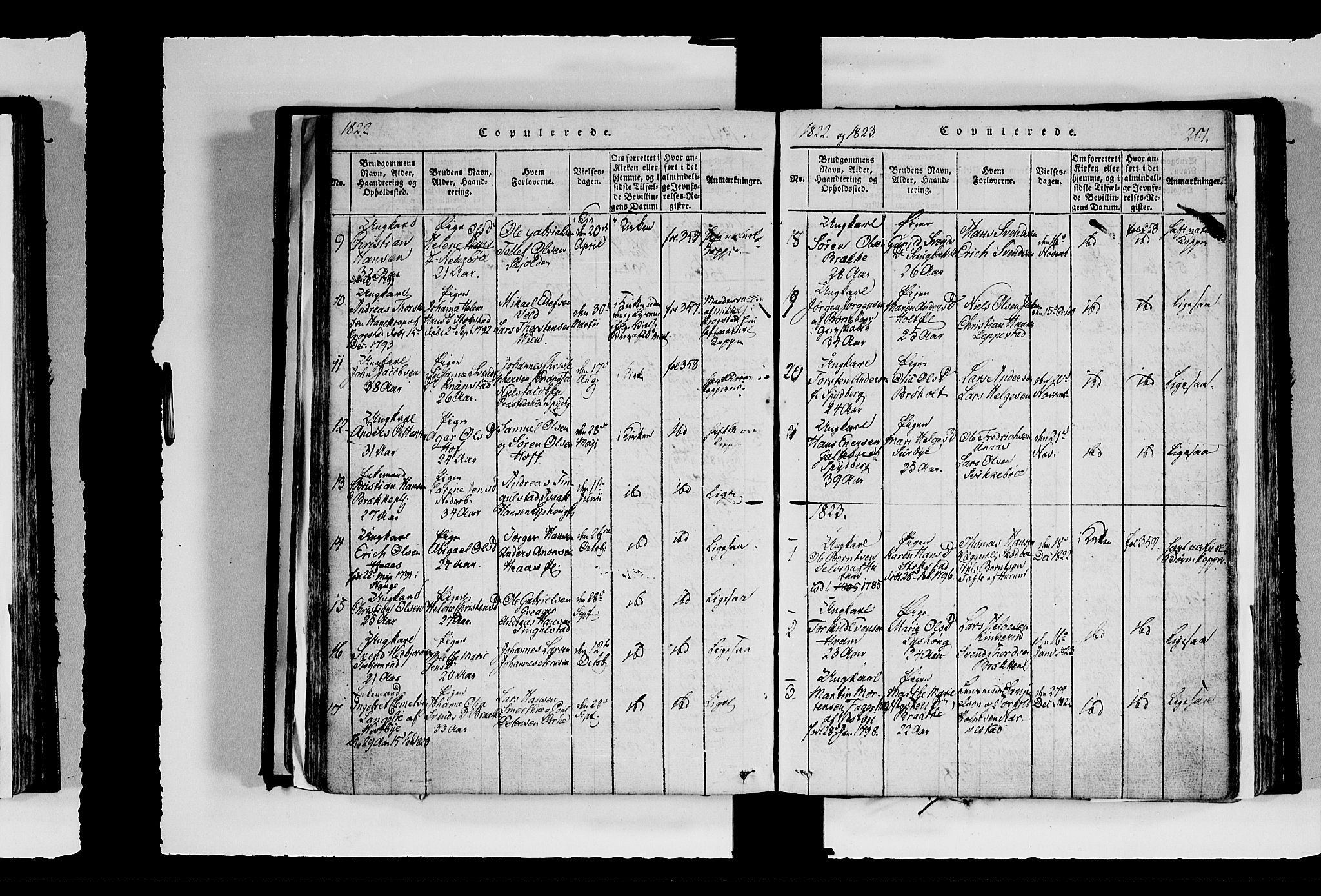 Hobøl prestekontor Kirkebøker, AV/SAO-A-2002/F/Fa/L0002: Parish register (official) no. I 2, 1814-1841, p. 201