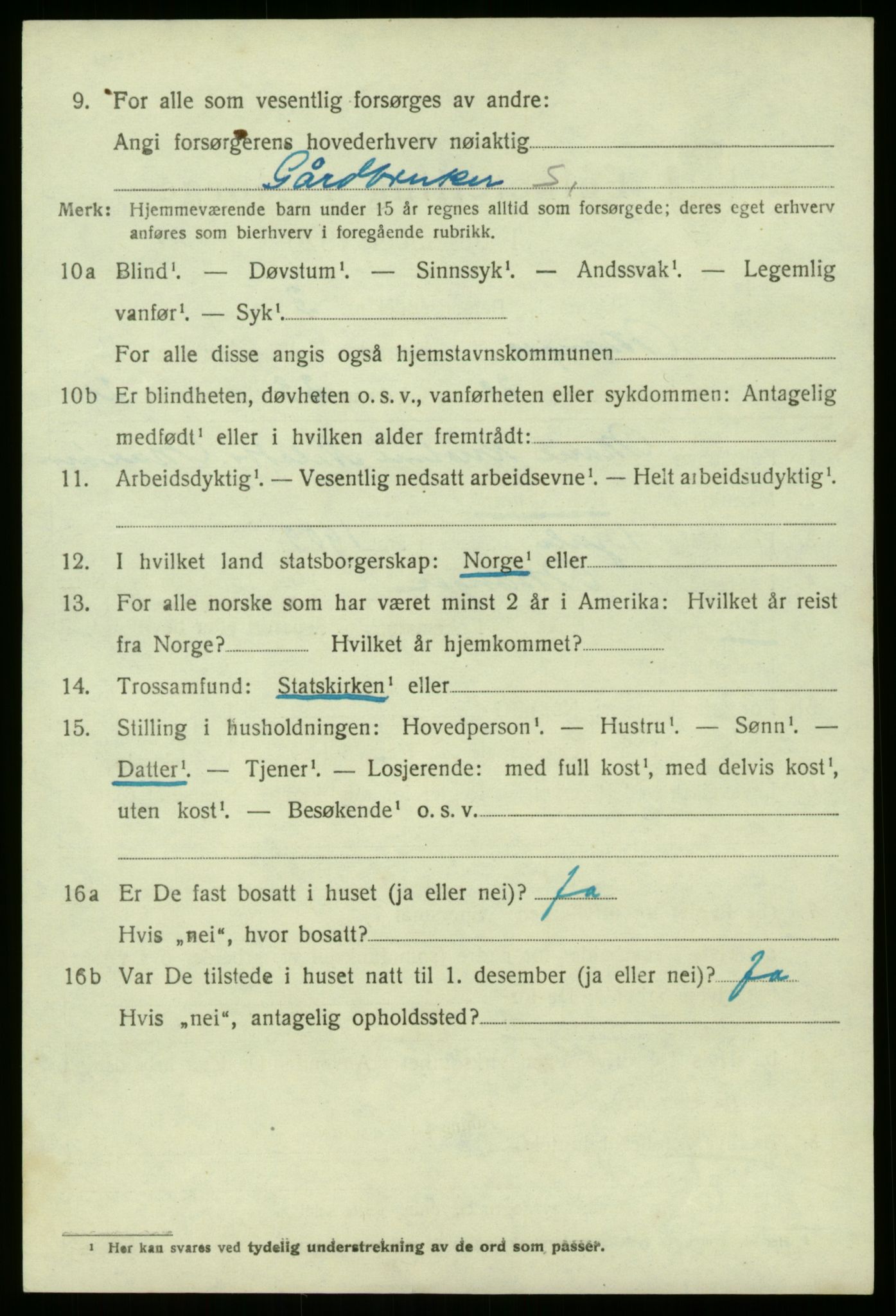 SAB, 1920 census for Manger, 1920, p. 3248