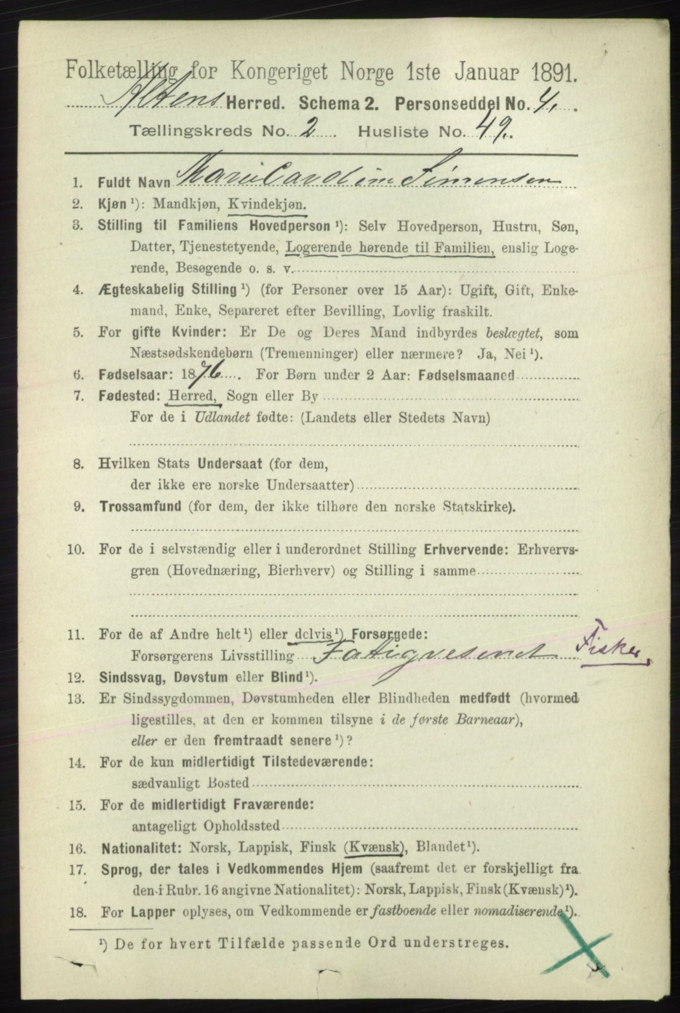 RA, 1891 census for 2012 Alta, 1891, p. 756