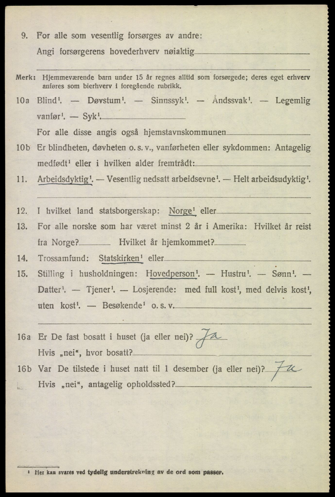 SAH, 1920 census for Ytre Rendal, 1920, p. 3346