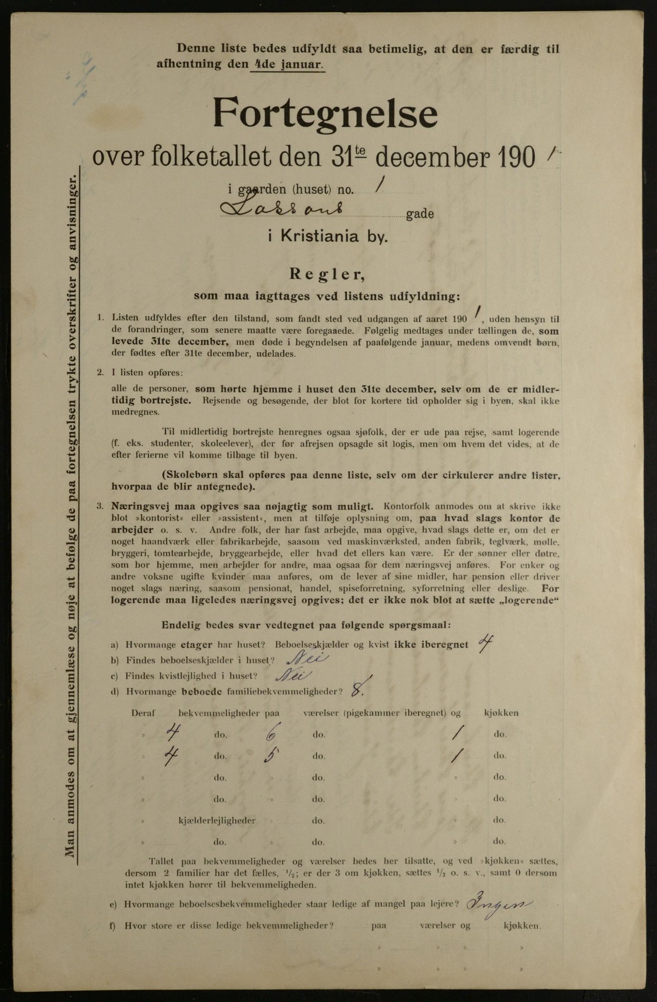 OBA, Municipal Census 1901 for Kristiania, 1901, p. 8841