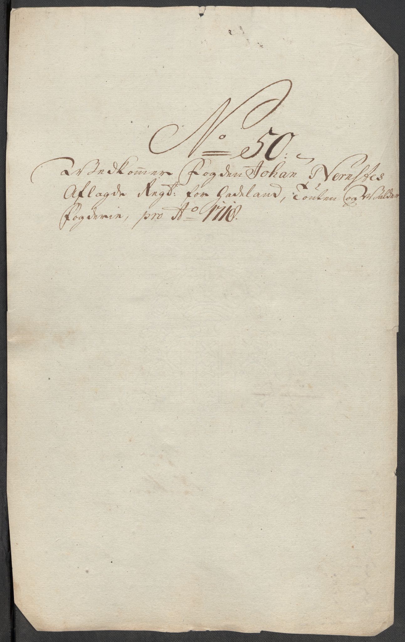 Rentekammeret inntil 1814, Reviderte regnskaper, Fogderegnskap, AV/RA-EA-4092/R18/L1320: Fogderegnskap Hadeland, Toten og Valdres, 1718, p. 245