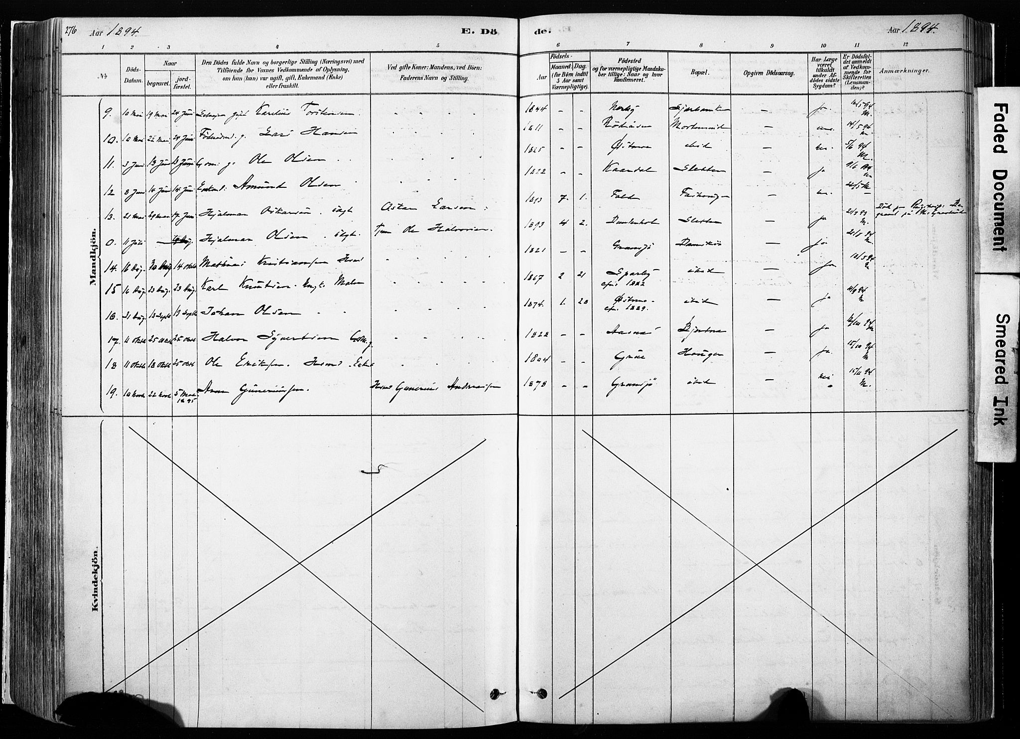 Hof prestekontor, AV/SAH-PREST-038/H/Ha/Haa/L0010: Parish register (official) no. 10, 1878-1909, p. 276