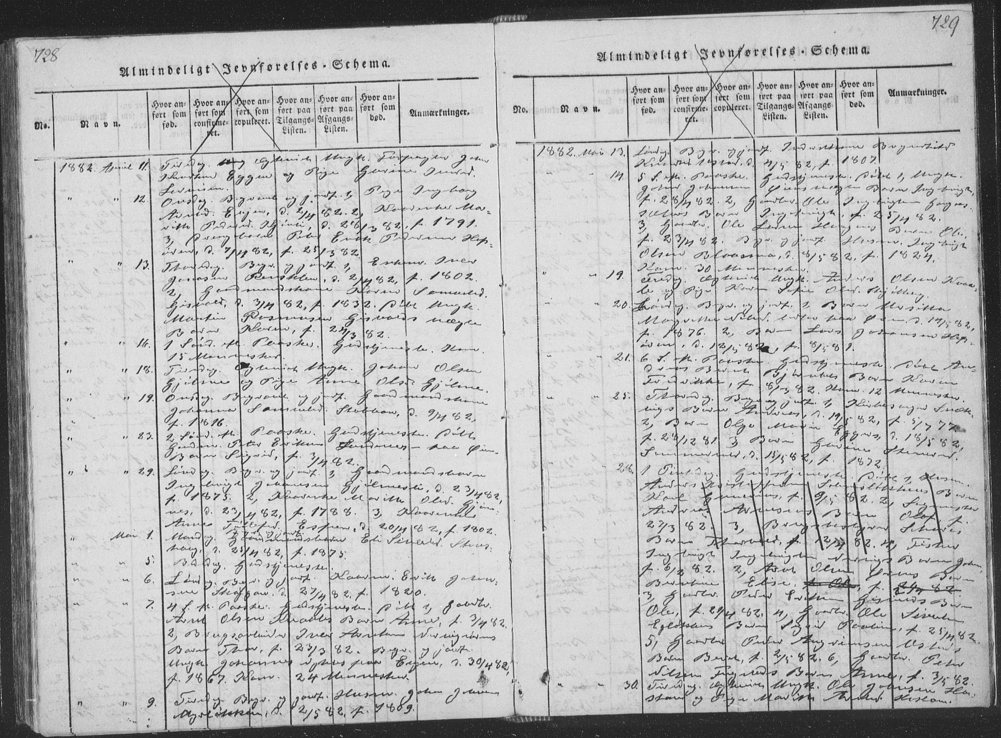 Ministerialprotokoller, klokkerbøker og fødselsregistre - Sør-Trøndelag, AV/SAT-A-1456/668/L0816: Parish register (copy) no. 668C05, 1816-1893, p. 728-729