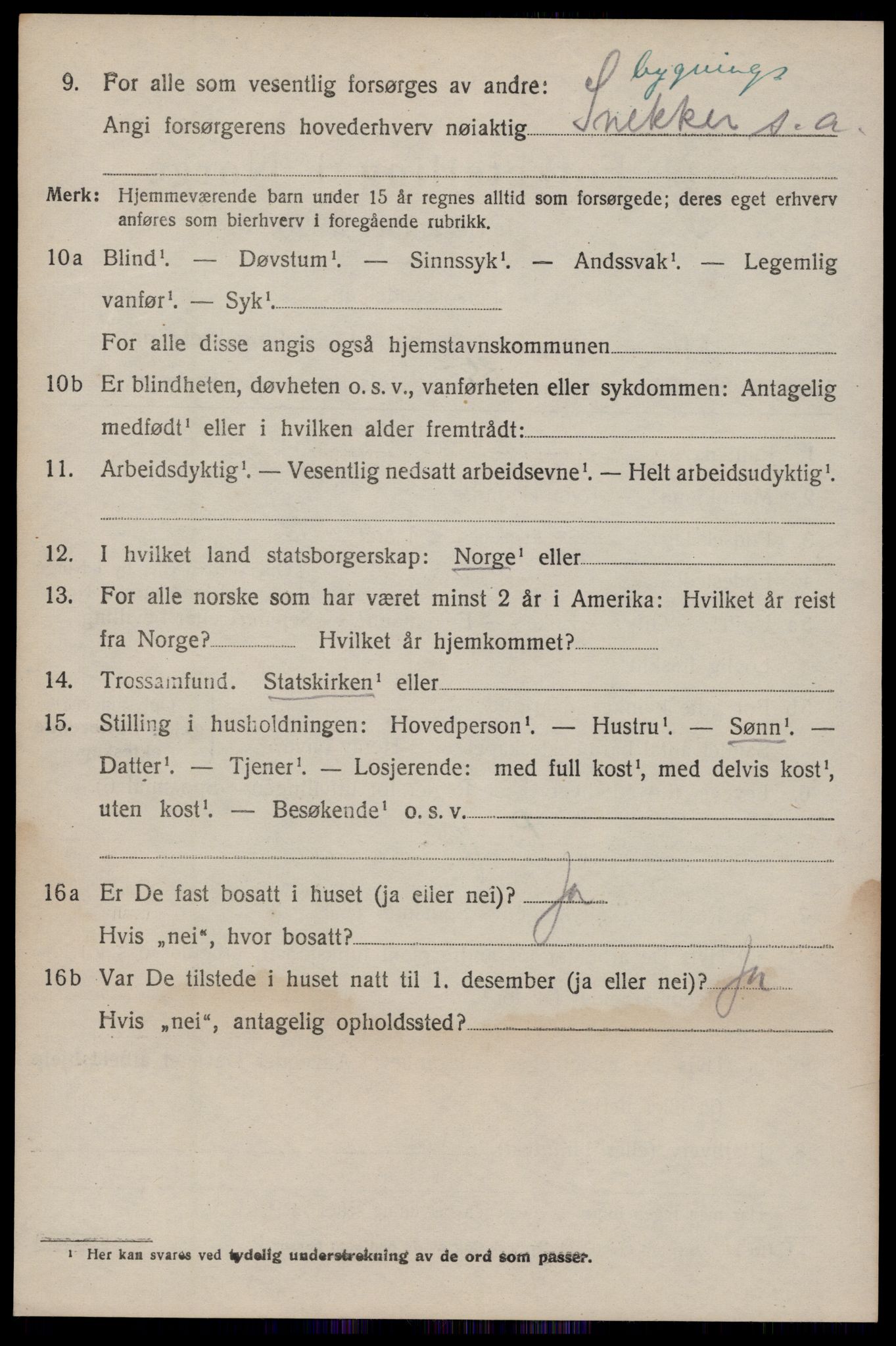 SAKO, 1920 census for Seljord, 1920, p. 2757