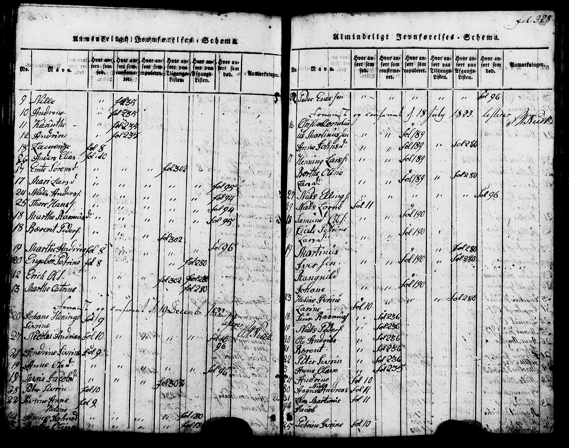 Ministerialprotokoller, klokkerbøker og fødselsregistre - Møre og Romsdal, SAT/A-1454/537/L0520: Parish register (copy) no. 537C01, 1819-1868, p. 328