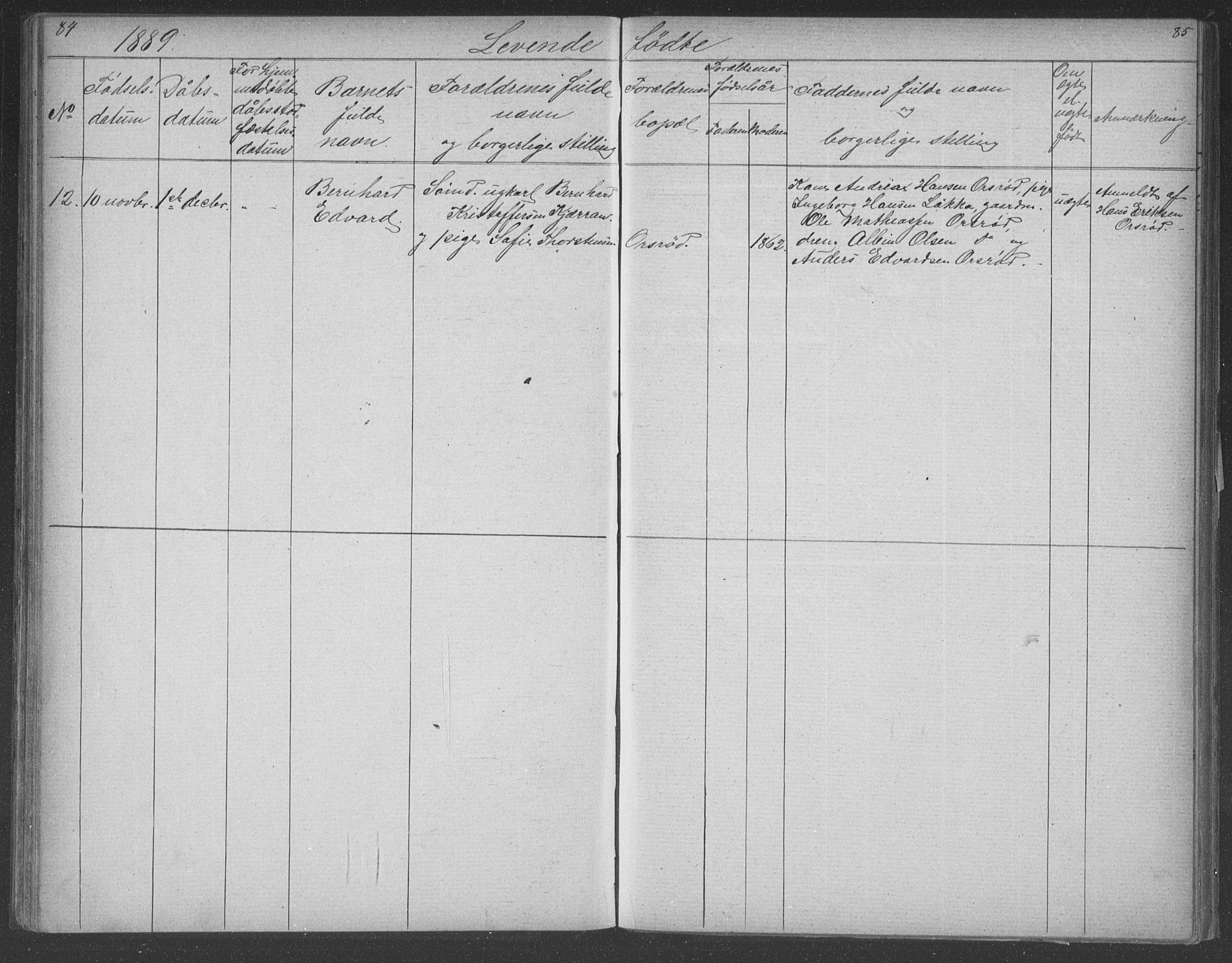 Borre kirkebøker, AV/SAKO-A-338/G/Gb/L0002: Parish register (copy) no. II 2, 1878-1892, p. 84-85