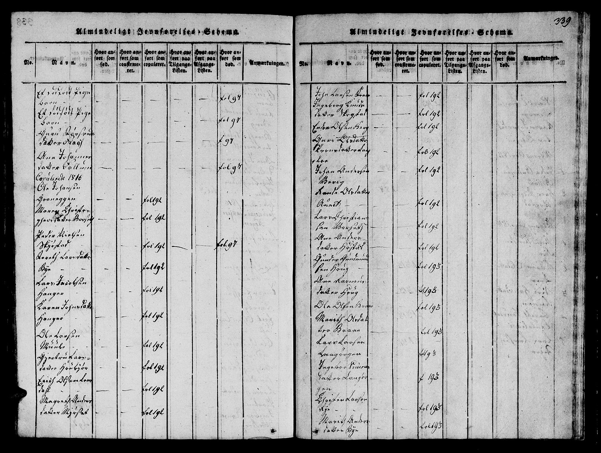 Ministerialprotokoller, klokkerbøker og fødselsregistre - Sør-Trøndelag, SAT/A-1456/612/L0385: Parish register (copy) no. 612C01, 1816-1845, p. 339