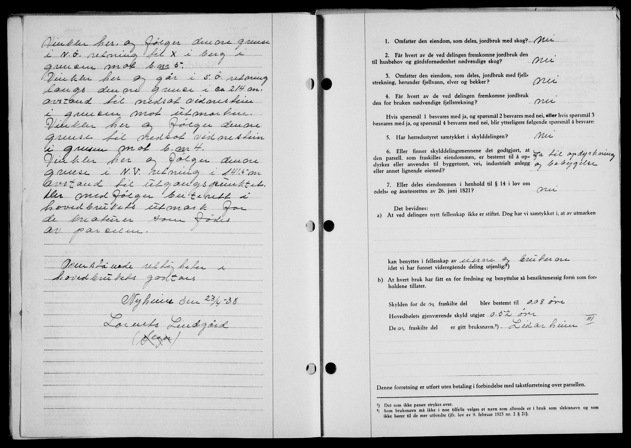 Lofoten sorenskriveri, SAT/A-0017/1/2/2C/L0004a: Mortgage book no. 4a, 1938-1938, Diary no: : 839/1938