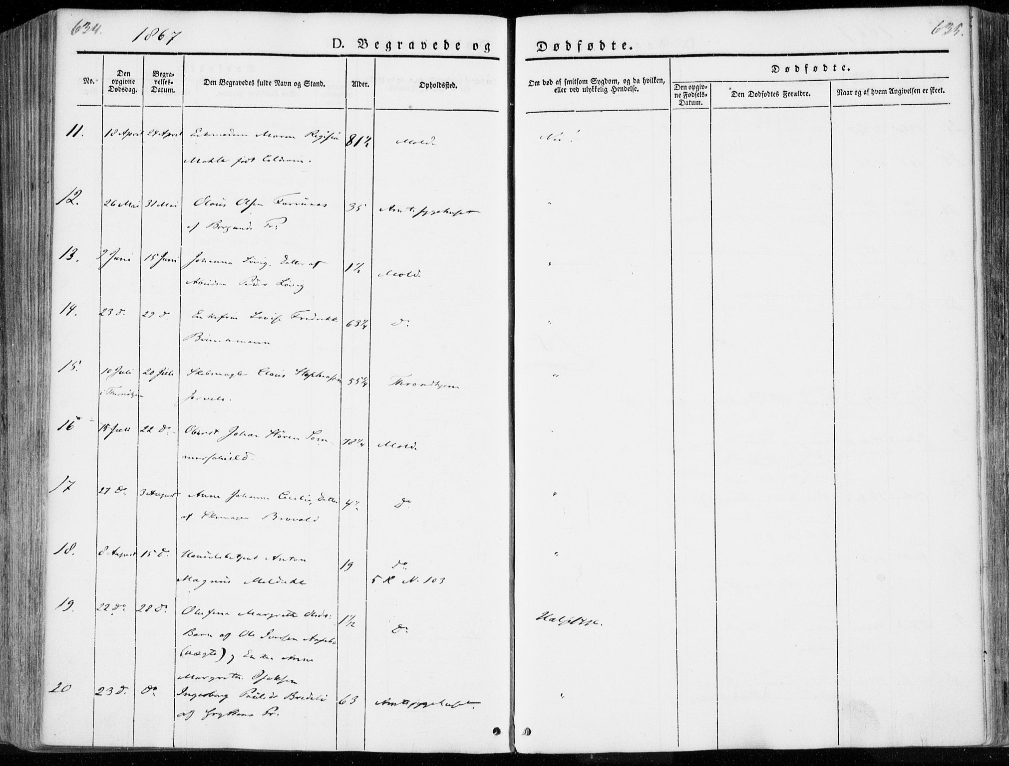 Ministerialprotokoller, klokkerbøker og fødselsregistre - Møre og Romsdal, AV/SAT-A-1454/558/L0689: Parish register (official) no. 558A03, 1843-1872, p. 634-635