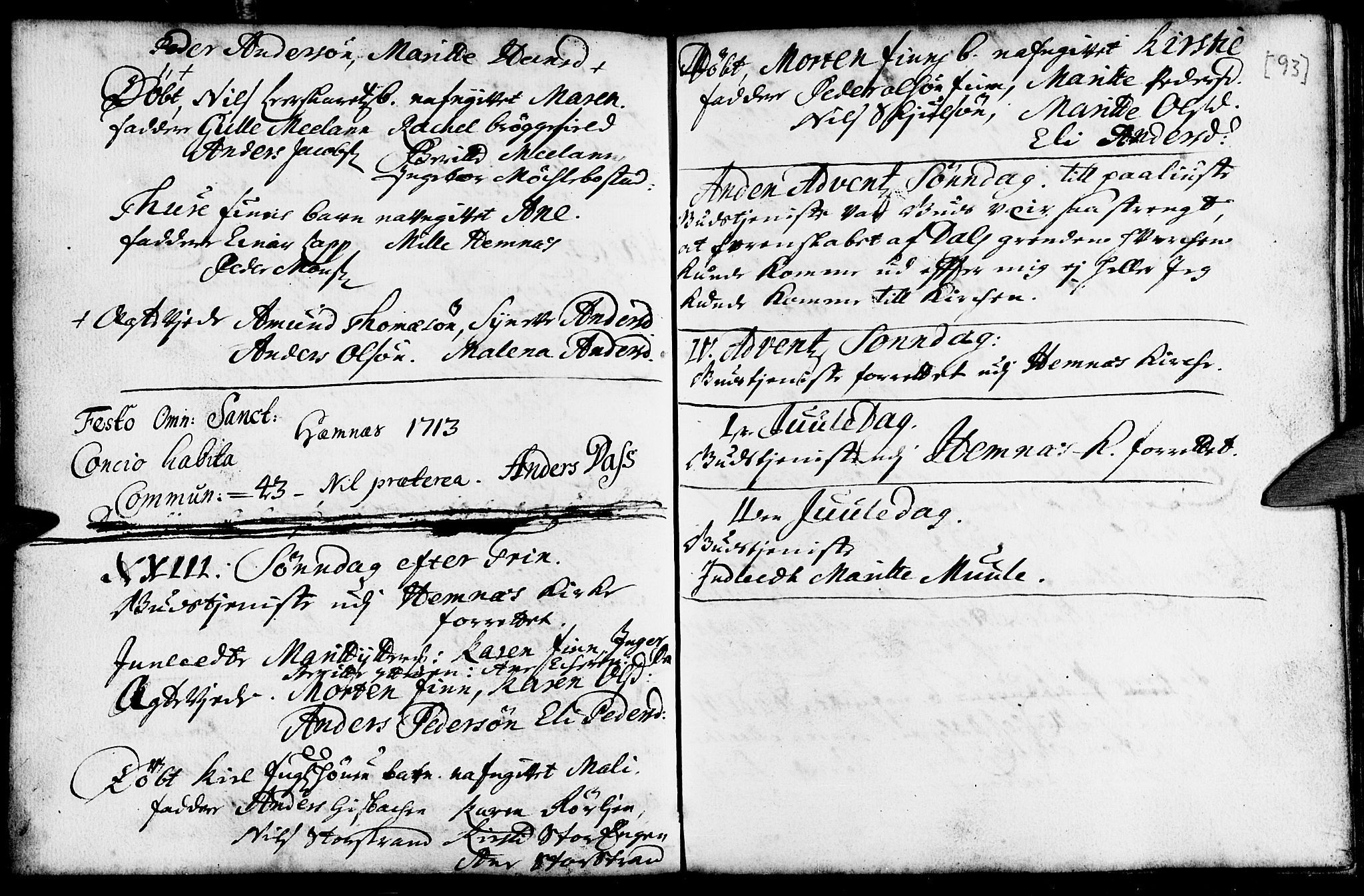 Ministerialprotokoller, klokkerbøker og fødselsregistre - Nordland, AV/SAT-A-1459/825/L0345: Parish register (official) no. 825A01, 1704-1728, p. 93