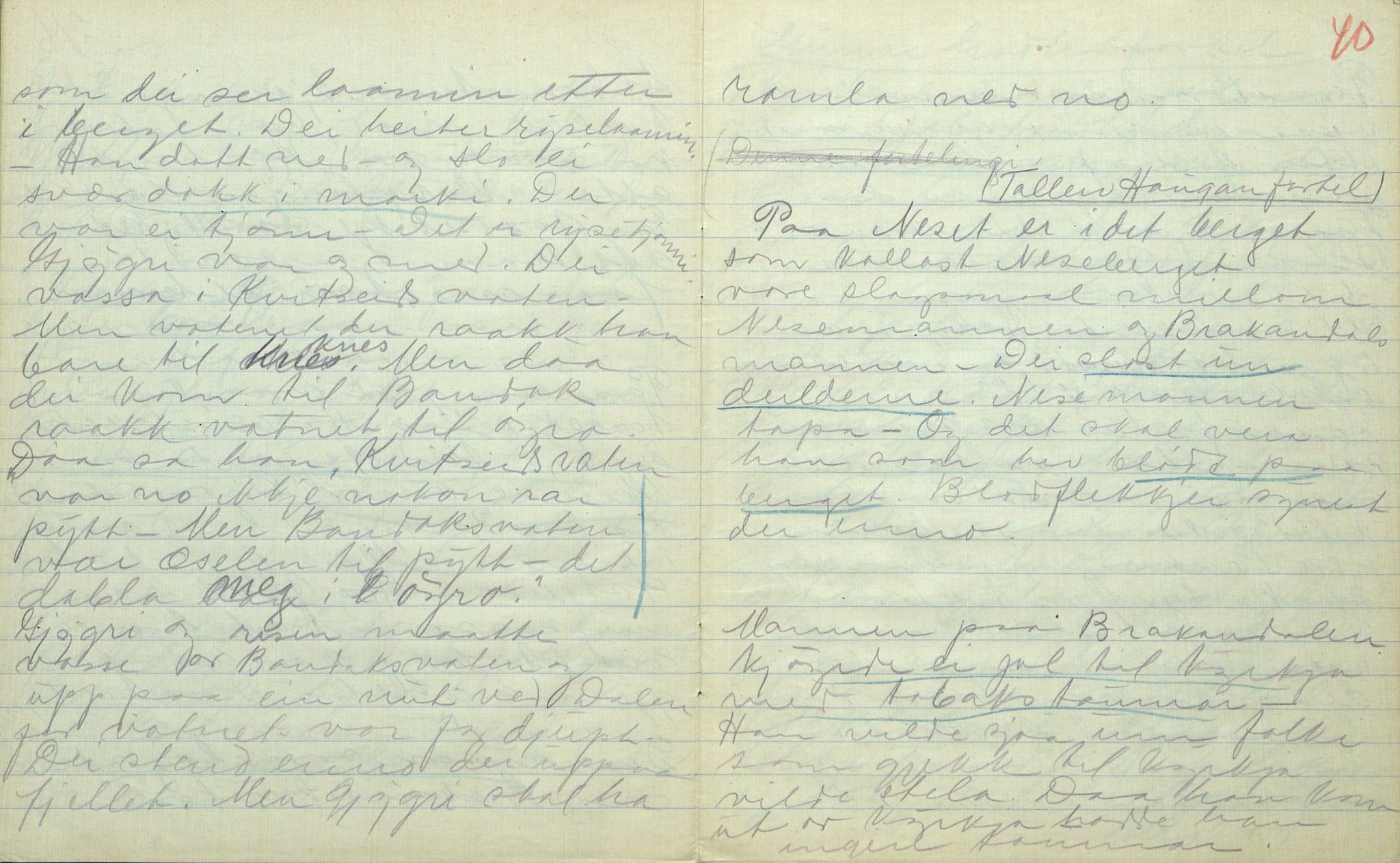 Rikard Berge, TEMU/TGM-A-1003/F/L0017/0003: 551-599 / 553 Kviteseid soge, Signe Vesterdal, 1918, p. 39-40