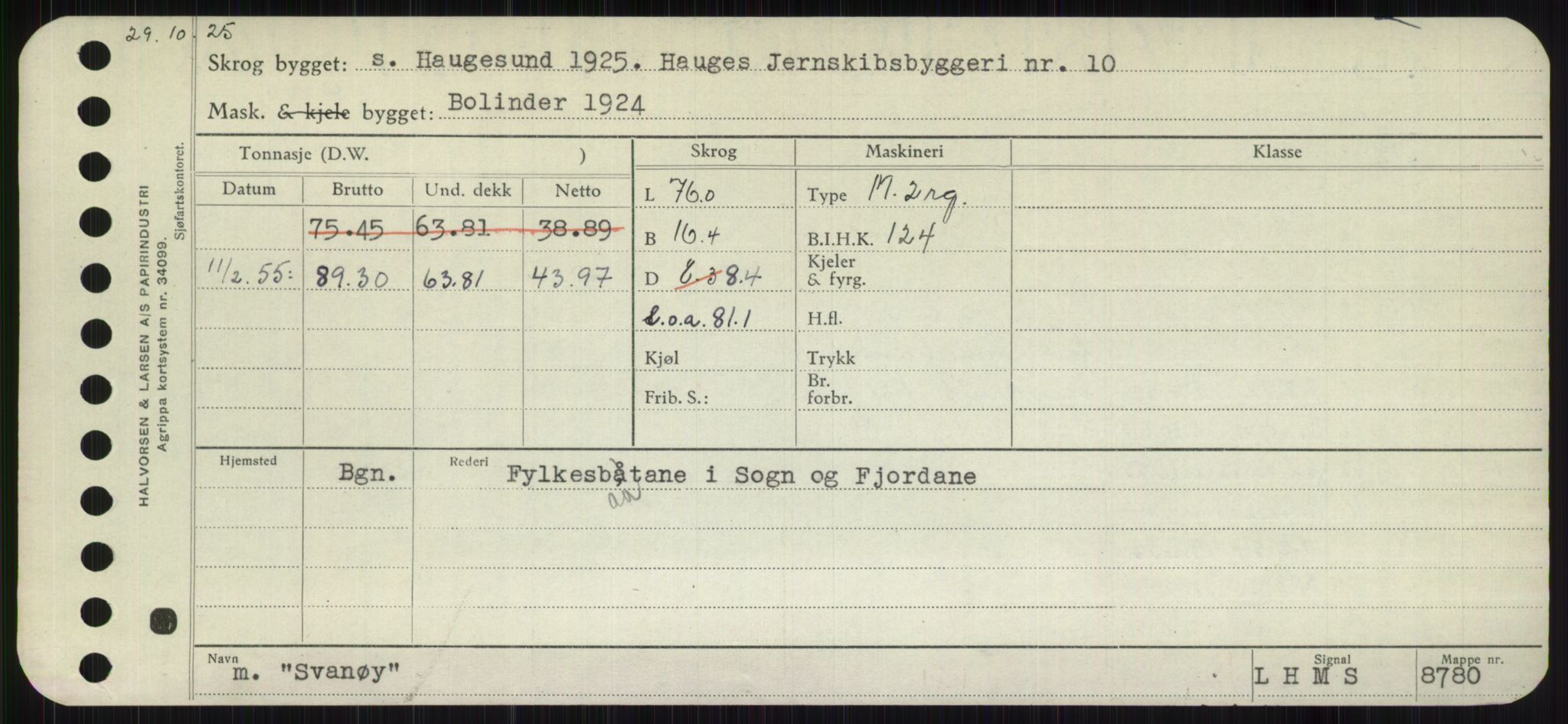 Sjøfartsdirektoratet med forløpere, Skipsmålingen, RA/S-1627/H/Hb/L0004: Fartøy, O-S, p. 519