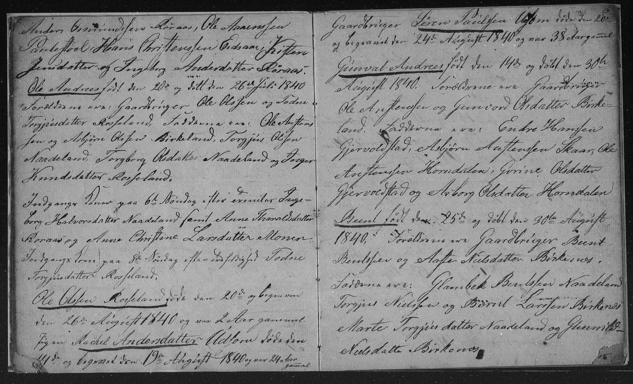 Søgne sokneprestkontor, AV/SAK-1111-0037/F/Fb/Fba/L0001: Parish register (copy) no. B 1, 1838-1843, p. 8