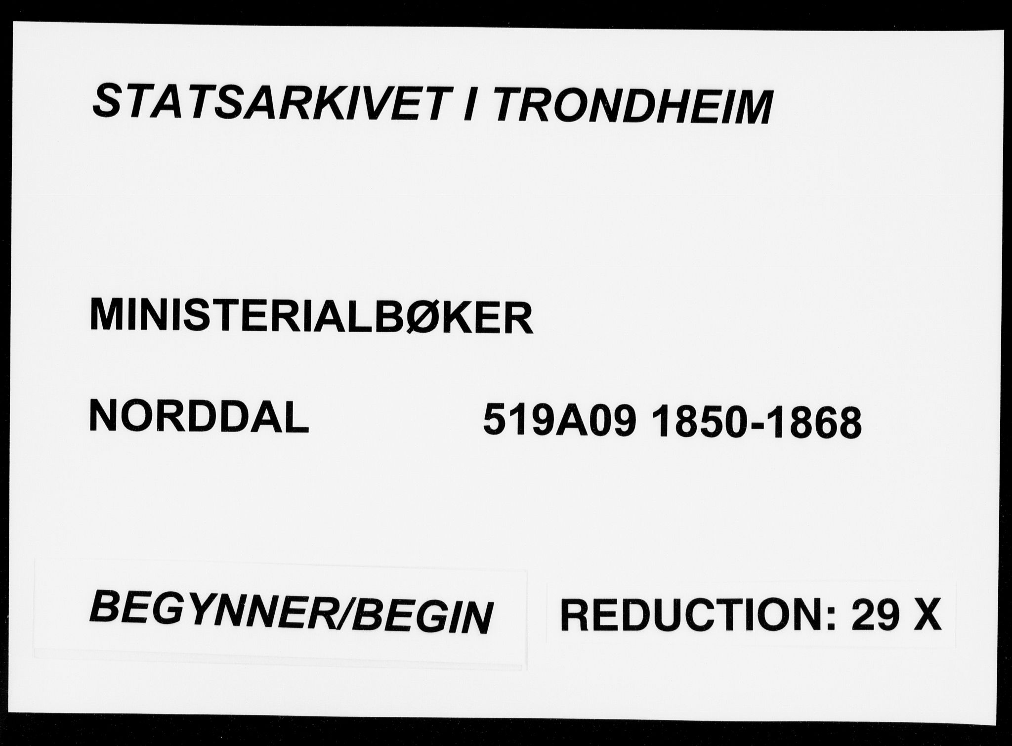 Ministerialprotokoller, klokkerbøker og fødselsregistre - Møre og Romsdal, SAT/A-1454/519/L0250: Parish register (official) no. 519A09, 1850-1868