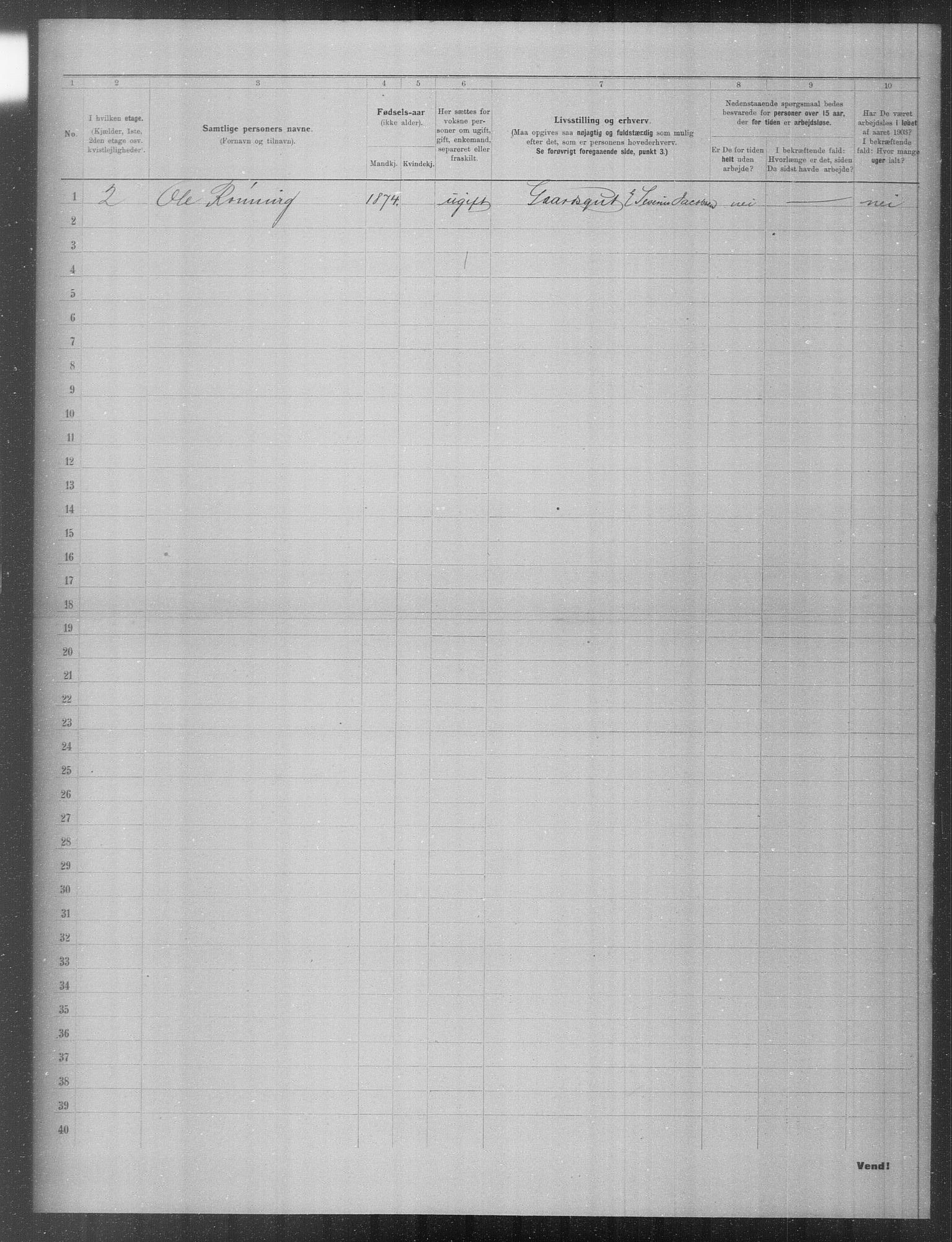 OBA, Municipal Census 1903 for Kristiania, 1903, p. 19877