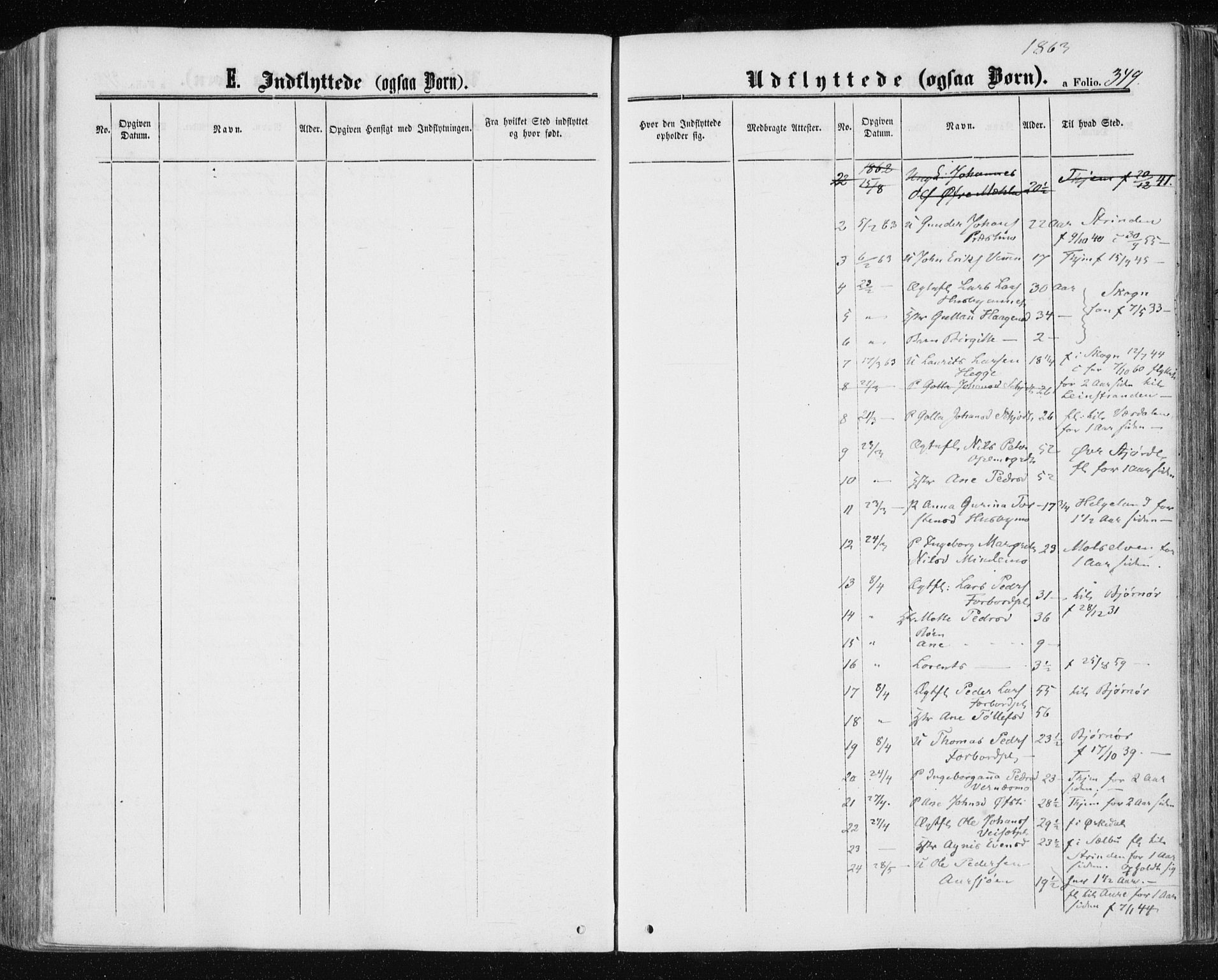 Ministerialprotokoller, klokkerbøker og fødselsregistre - Nord-Trøndelag, AV/SAT-A-1458/709/L0075: Parish register (official) no. 709A15, 1859-1870, p. 349