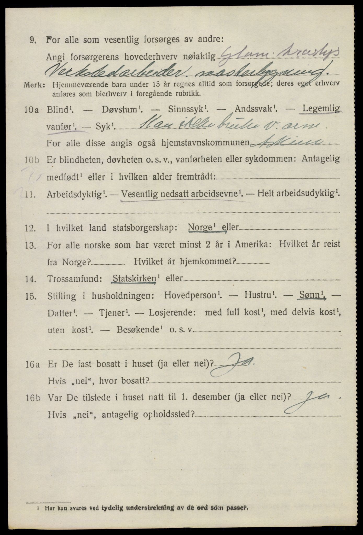 SAO, 1920 census for Askim, 1920, p. 6750