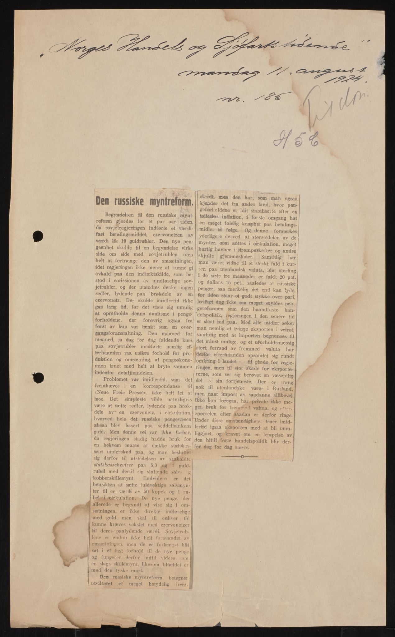 Utenriksdepartementet, AV/RA-S-2259, 1846-1939, p. 413