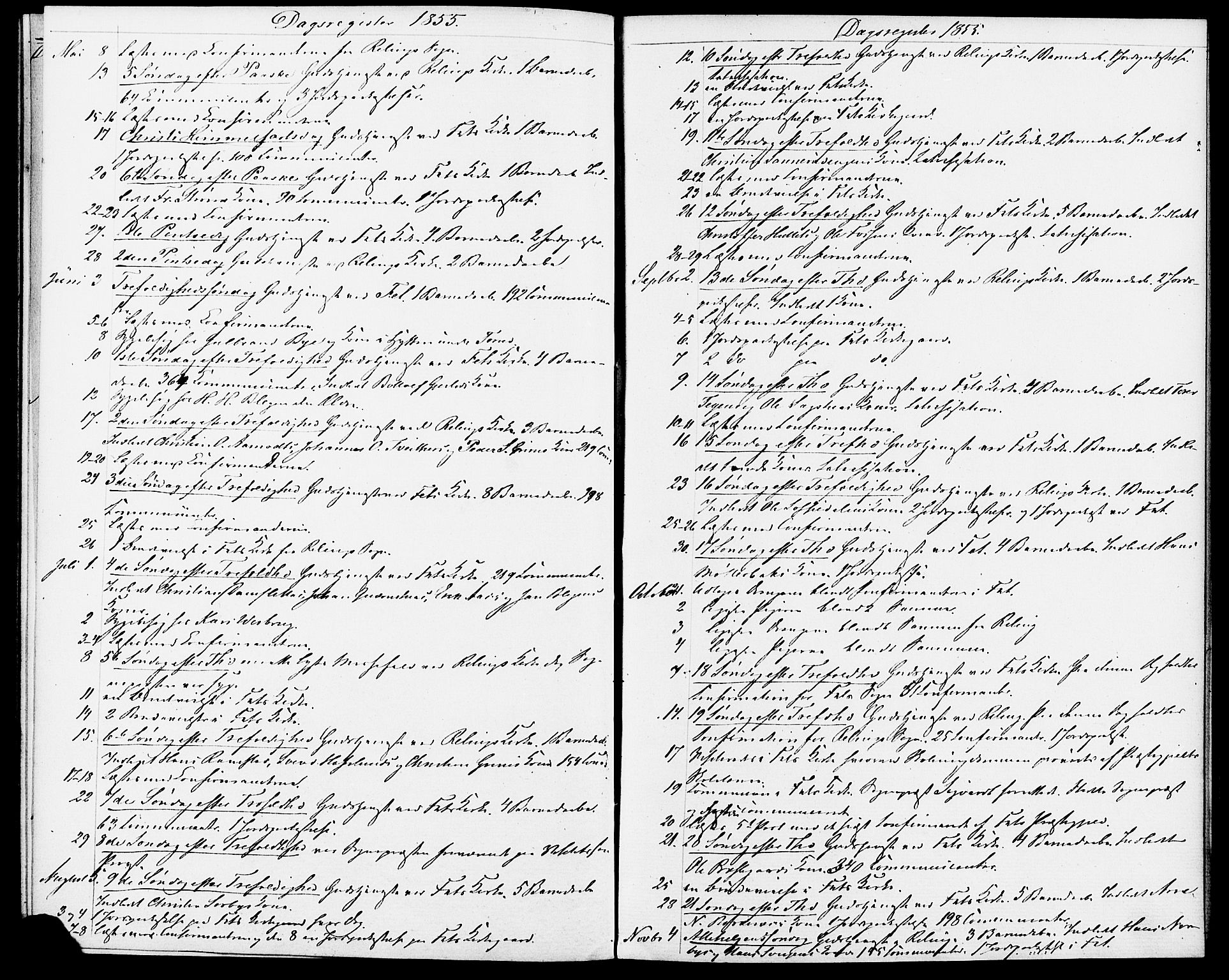 Fet prestekontor Kirkebøker, AV/SAO-A-10370a/F/Fa/L0010a: Parish register (official) no. I 10A, 1851-1859