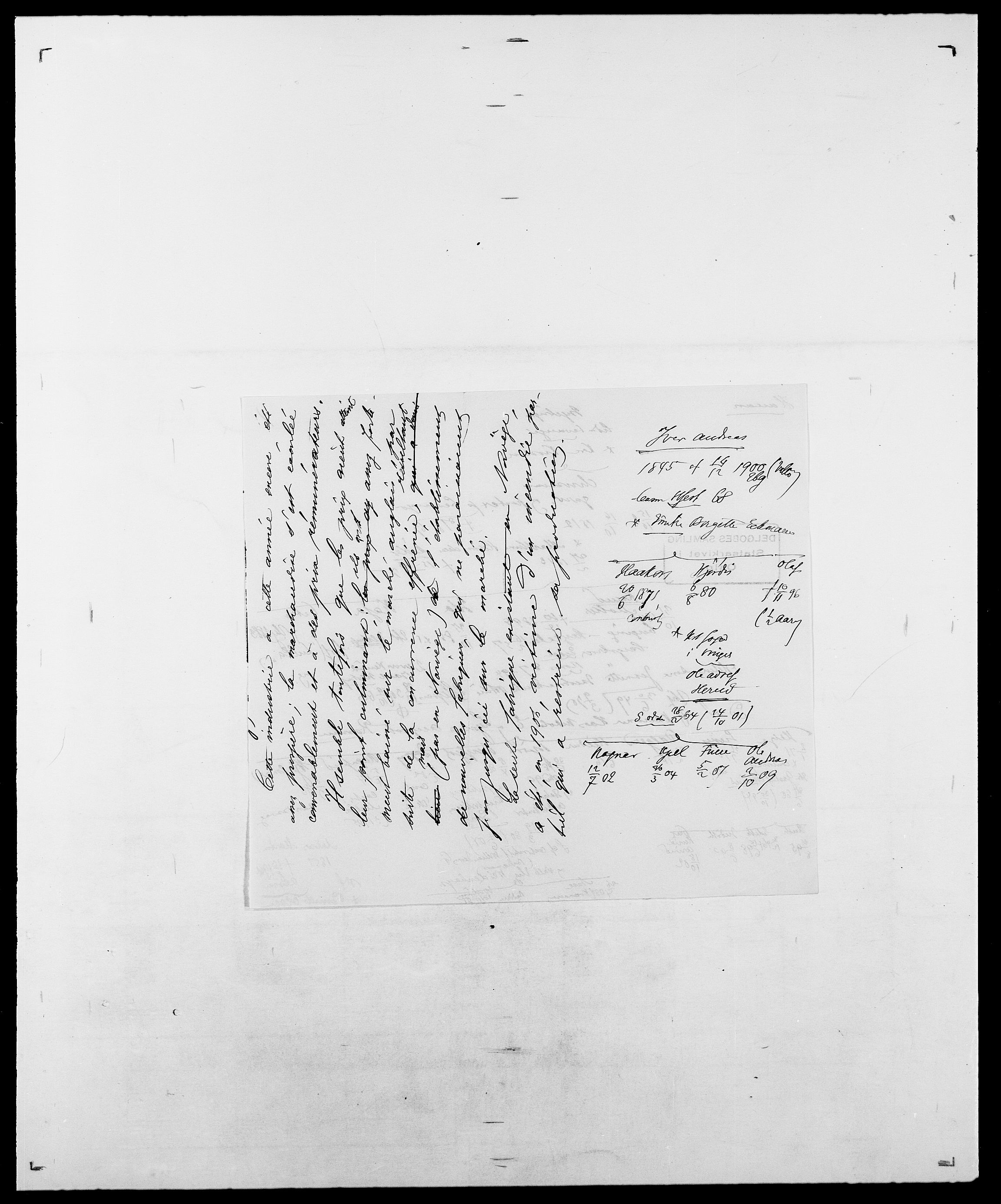 Delgobe, Charles Antoine - samling, AV/SAO-PAO-0038/D/Da/L0016: Hamborg - Hektoen, p. 581