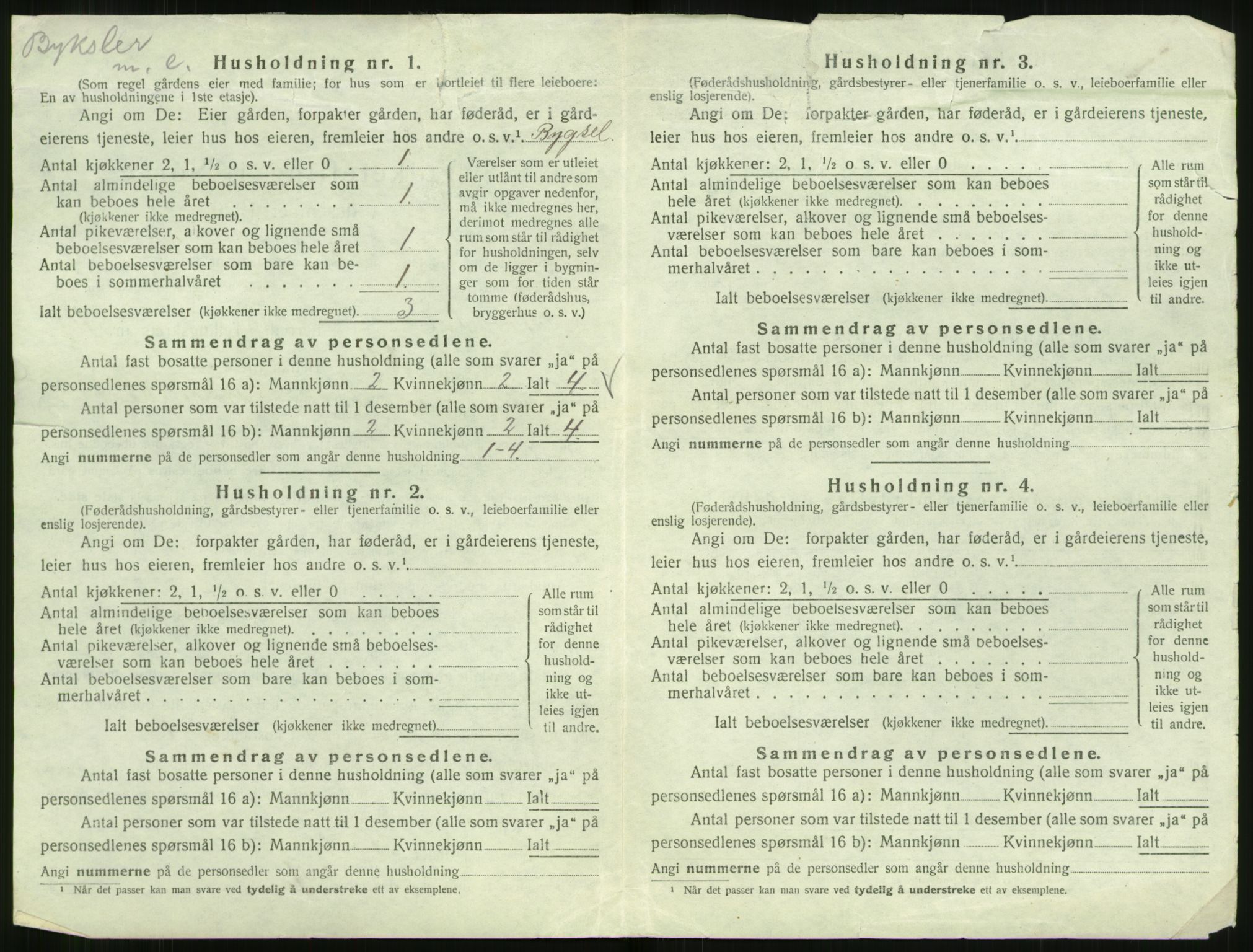 SAT, 1920 census for Norddal, 1920, p. 912