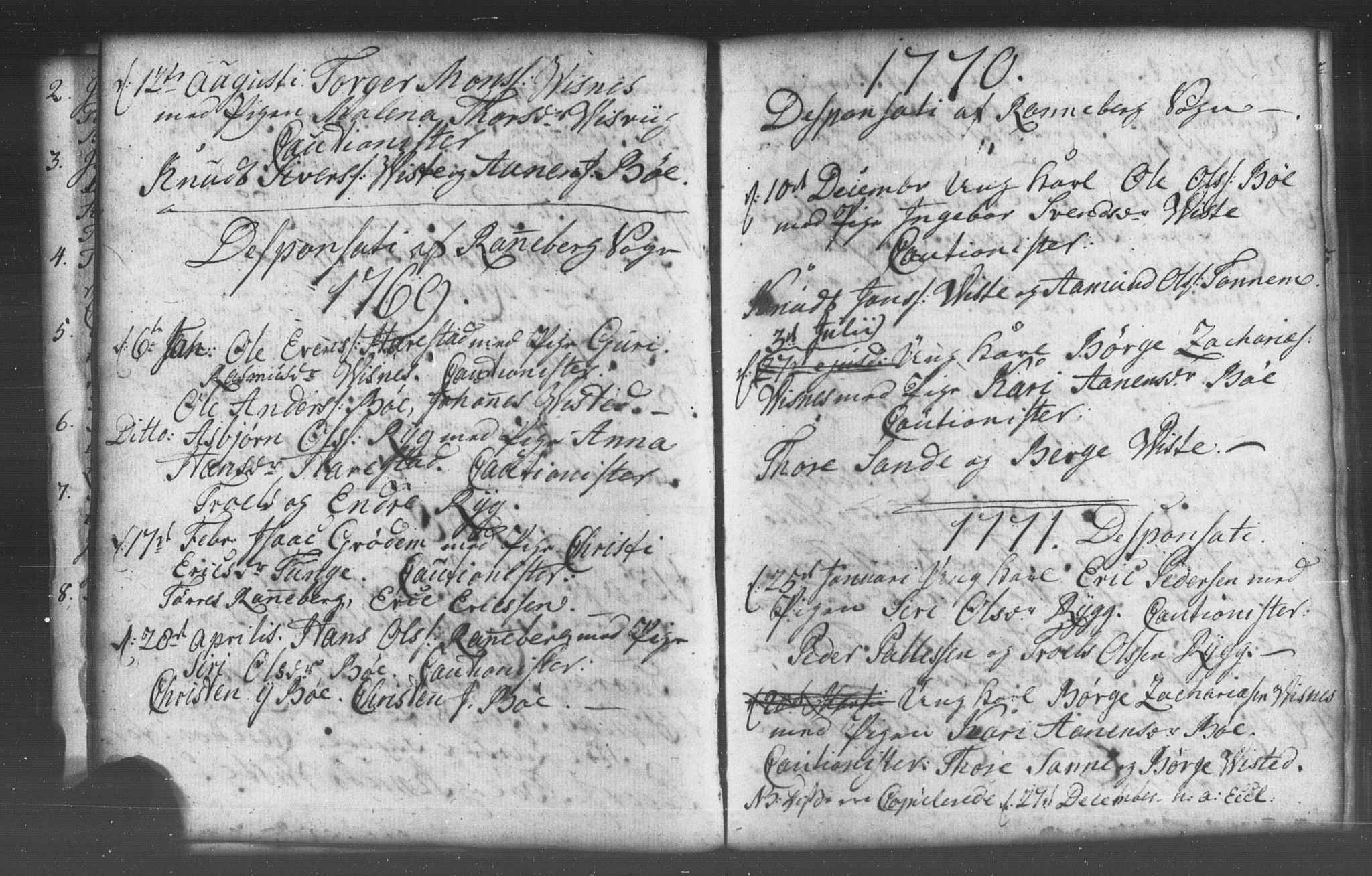 Domkirken sokneprestkontor, AV/SAST-A-101812/001/30/30BB/L0005: Parish register (copy) no. B 5 /2, 1760-1781