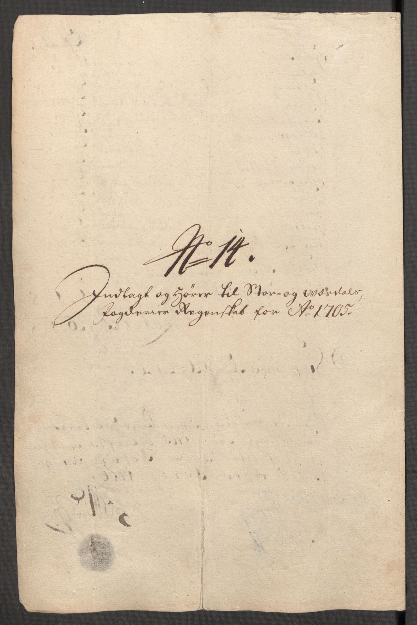 Rentekammeret inntil 1814, Reviderte regnskaper, Fogderegnskap, RA/EA-4092/R62/L4196: Fogderegnskap Stjørdal og Verdal, 1705-1706, p. 195