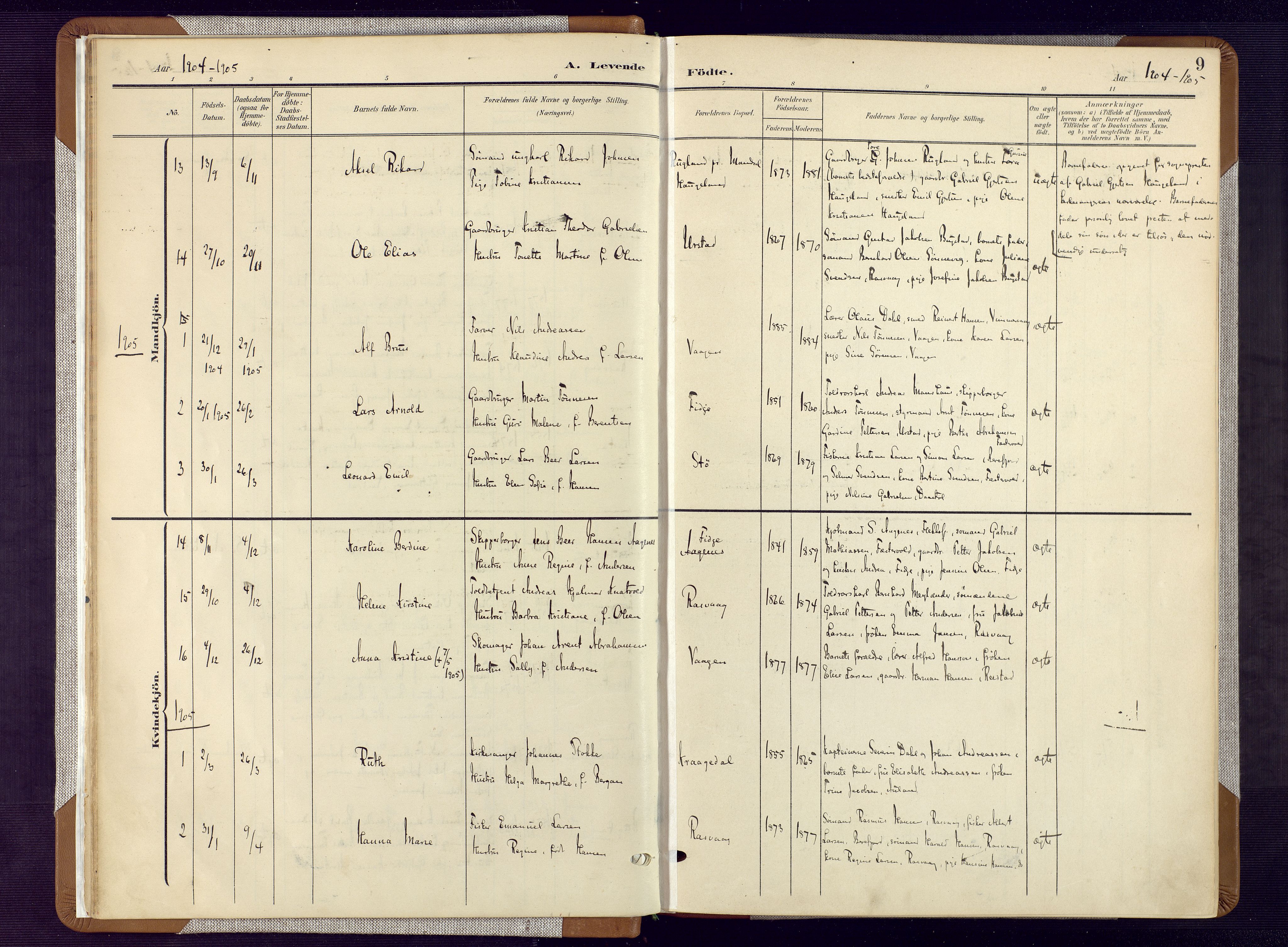 Flekkefjord sokneprestkontor, AV/SAK-1111-0012/F/Fa/Fab/L0007: Parish register (official) no. A 7, 1902-1921, p. 9