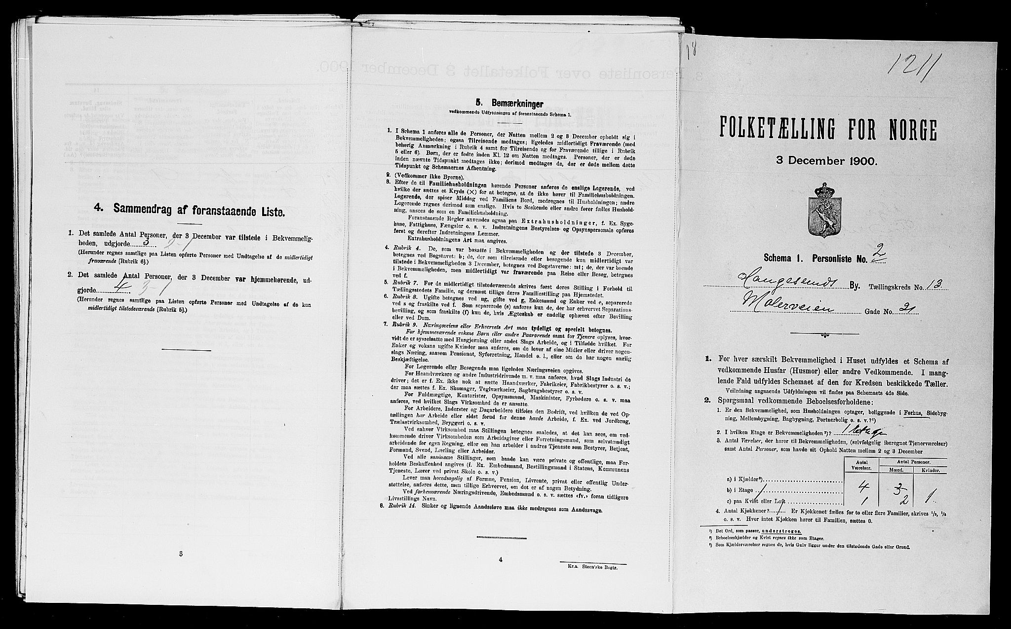 SAST, 1900 census for Haugesund, 1900, p. 1992