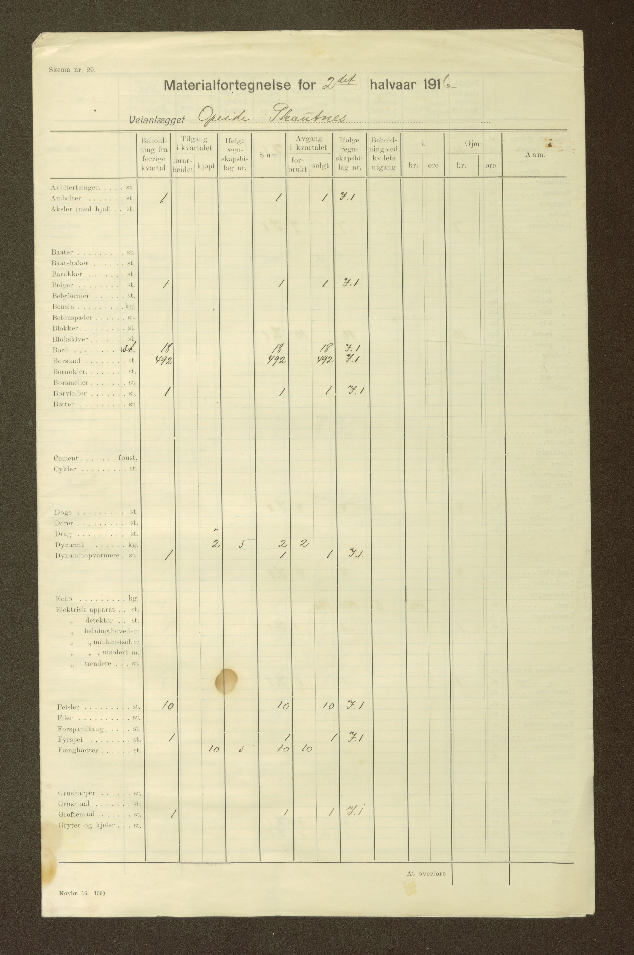 Nordland vegkontor, AV/SAT-A-4181/F/Fa/L0030: Hamarøy/Tysfjord, 1885-1948, p. 1541