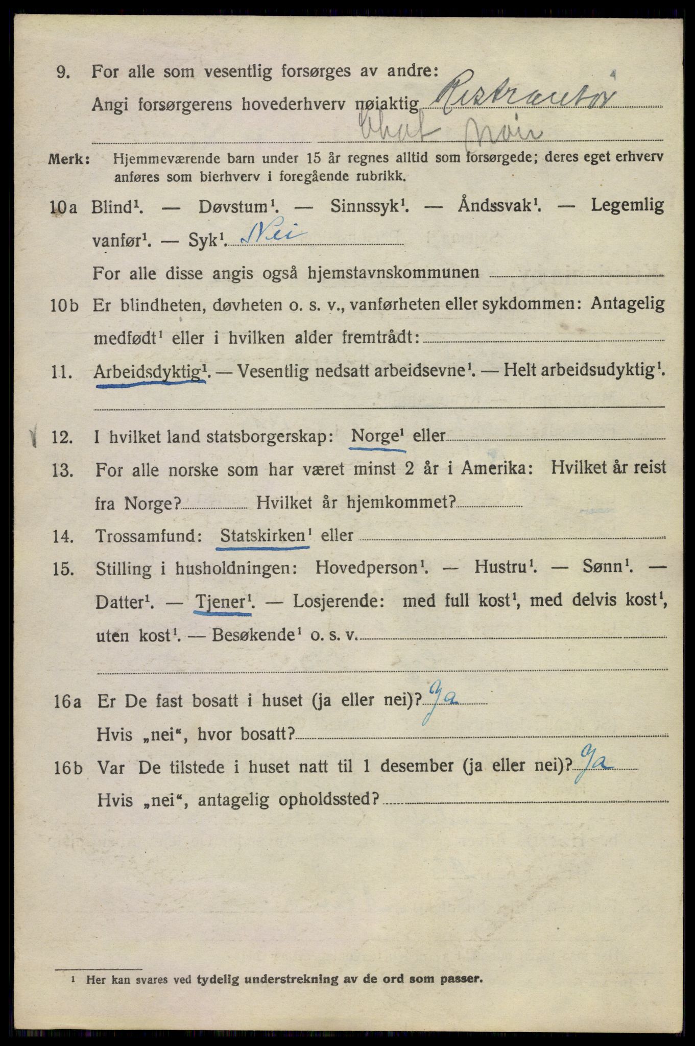 SAO, 1920 census for Kristiania, 1920, p. 617176