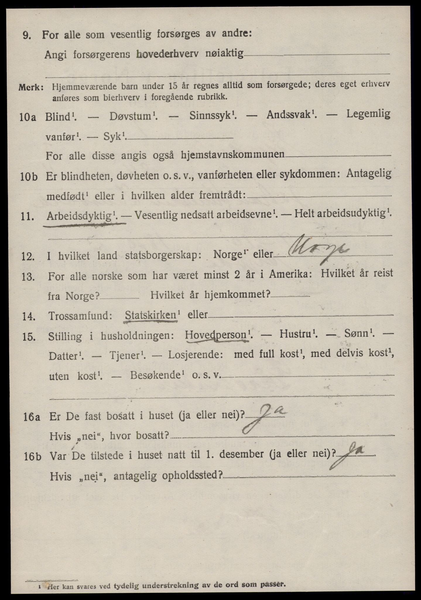 SAT, 1920 census for Syvde, 1920, p. 1021