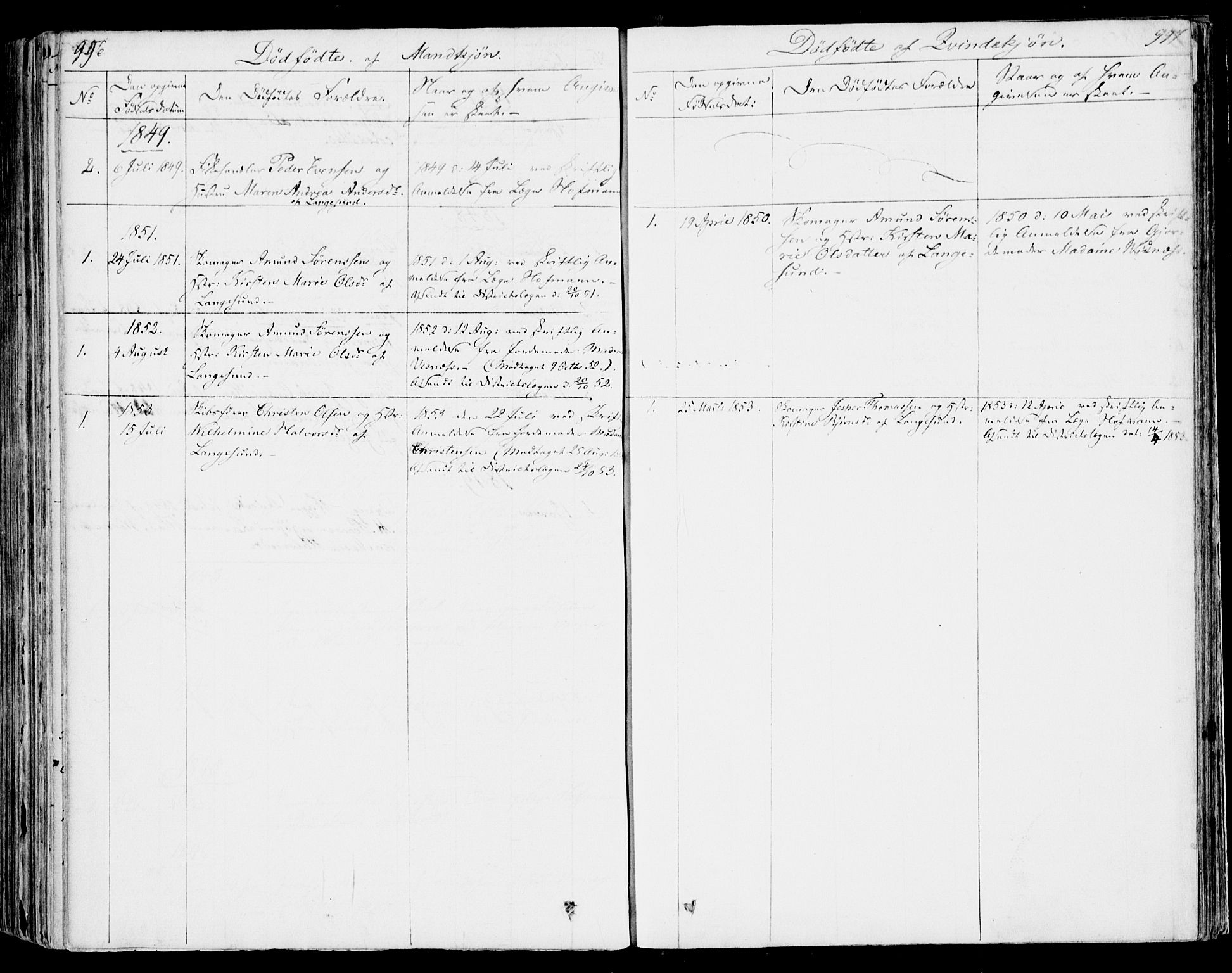 Bamble kirkebøker, SAKO/A-253/F/Fa/L0004: Parish register (official) no. I 4, 1834-1853, p. 996-997