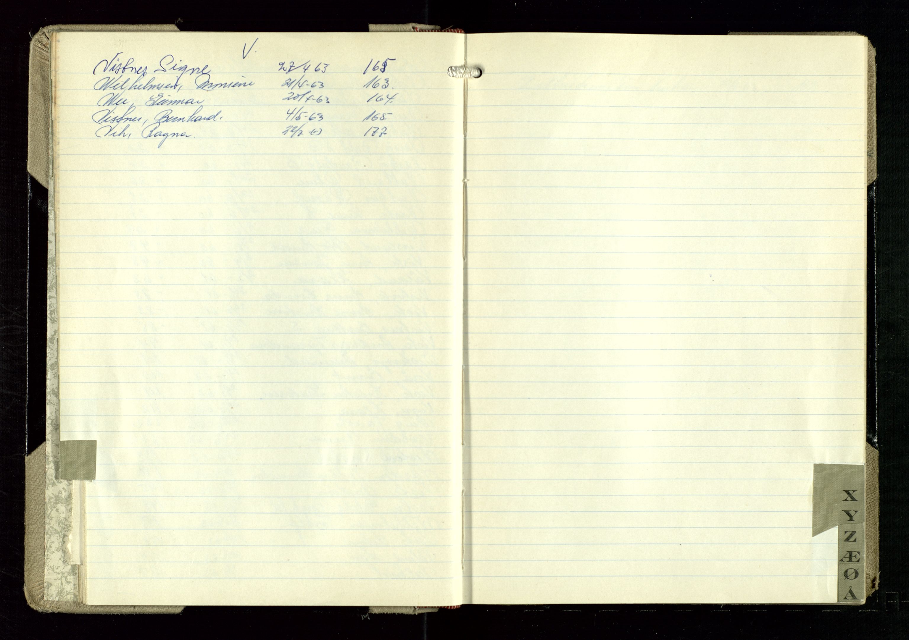 Hetland lensmannskontor, SAST/A-100101/Gga/L0007: "Protokoll over anmeldte dødsfall" (med alfabetisk navneregister), 1959-1963