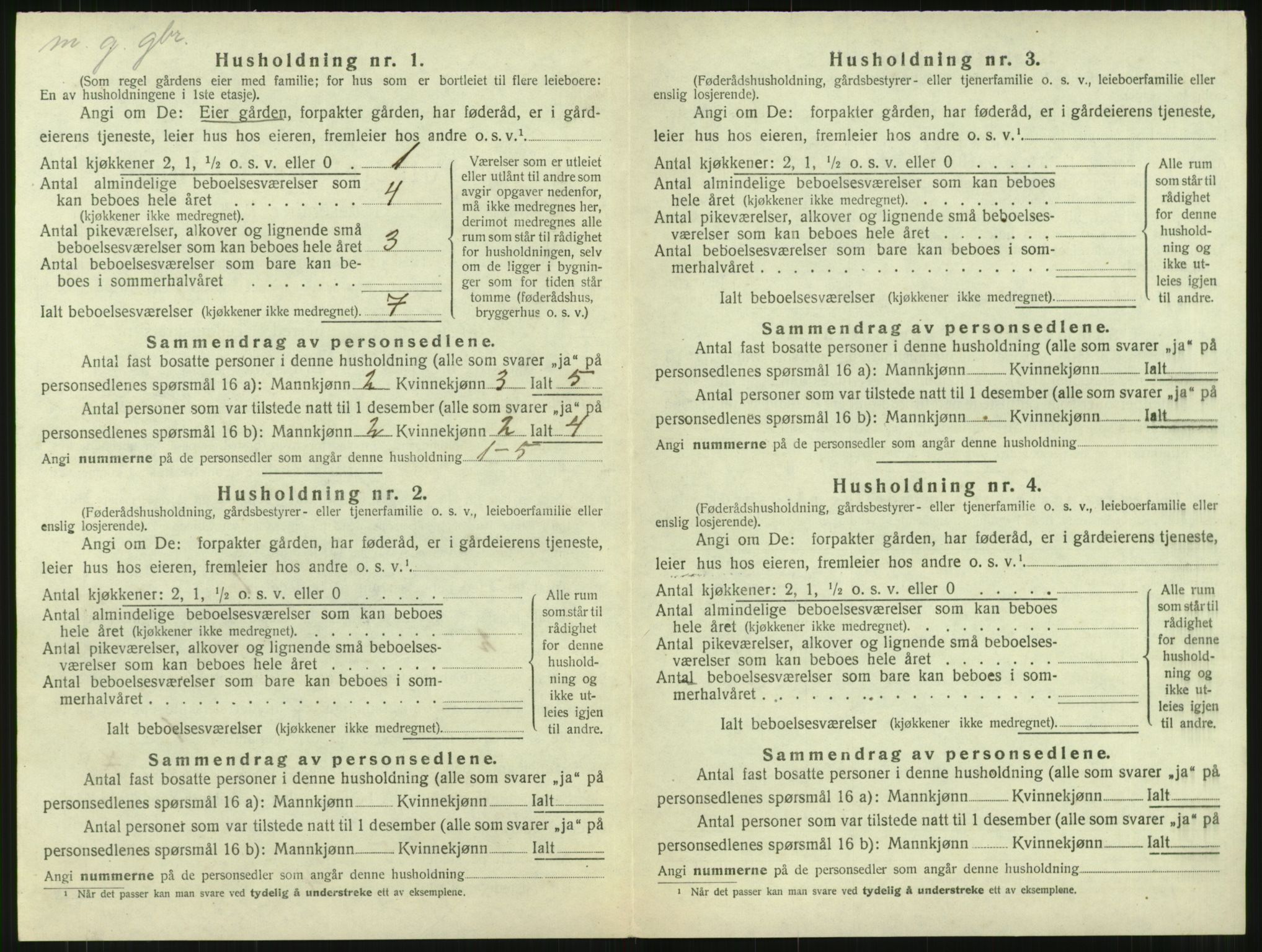 SAT, 1920 census for Surnadal, 1920, p. 934